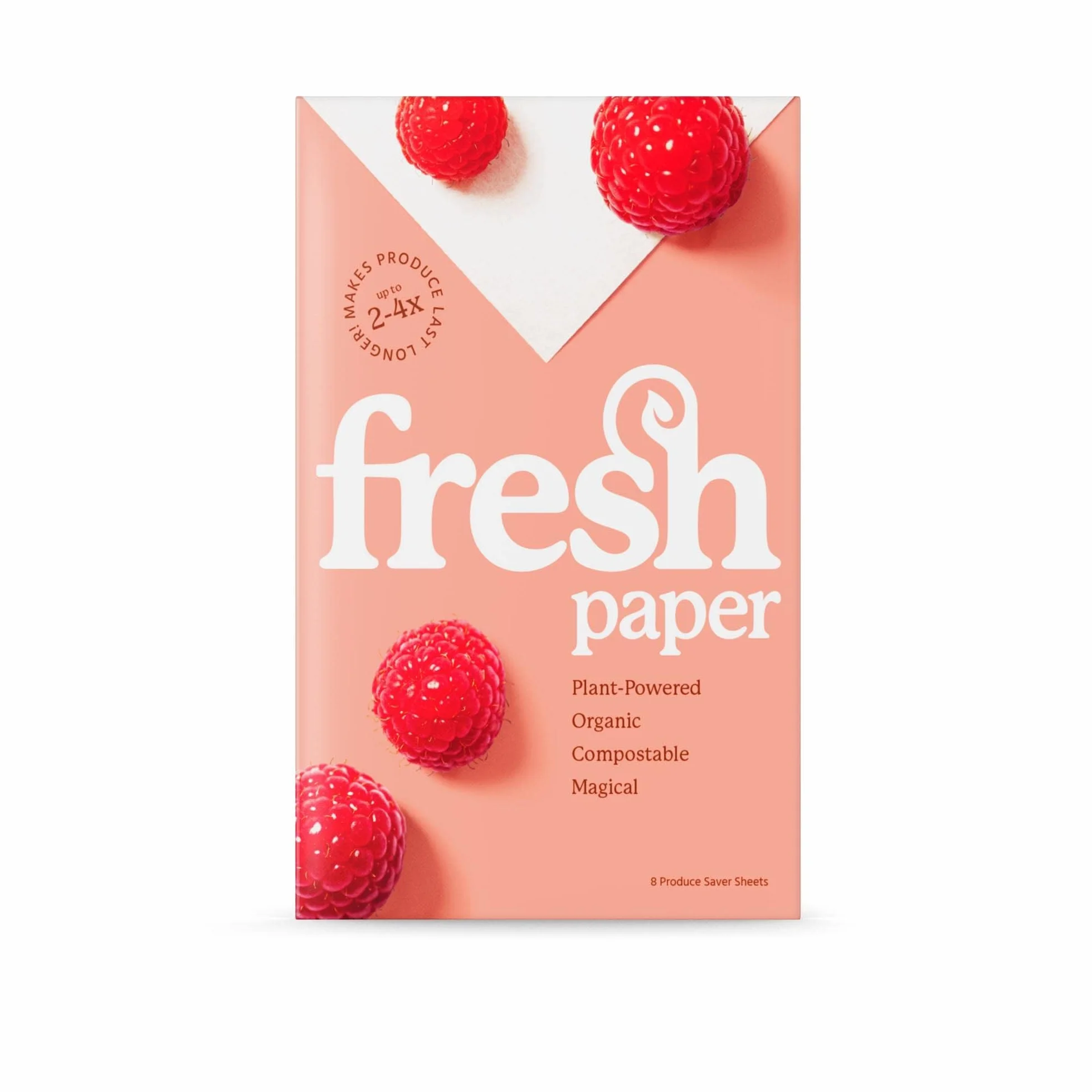FRESHPAPER utrzymuje świeżość owoców i warzyw przez 2-4 x dłużej, 8 arkuszy wielokrotnego użytku do przechowywania żywności (1 opakowanie), wyprodukowano w USA przez The FRESHGLOW Co