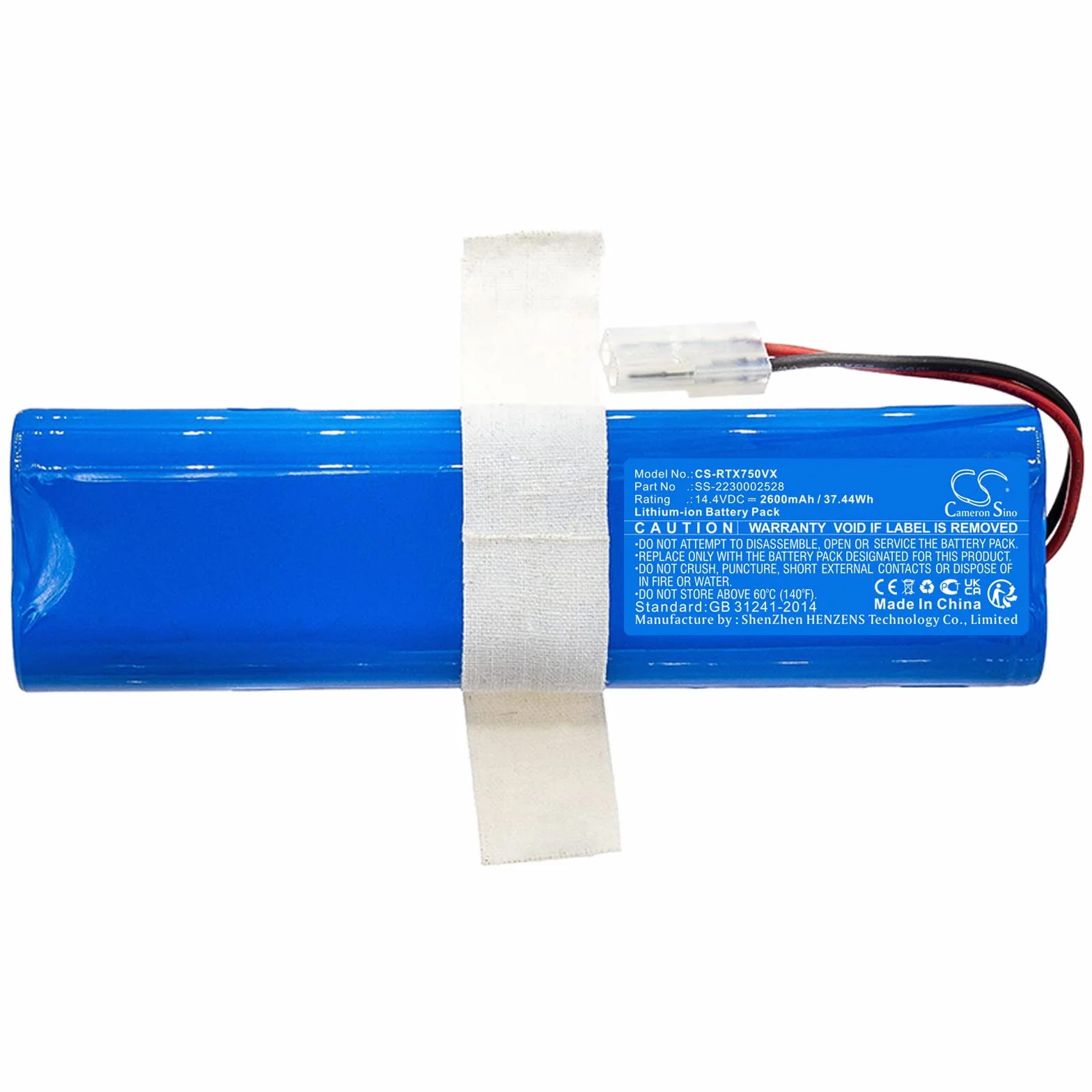 TECHTEK Bateria 2600mAh kompatybilny z [OBH Nordica] OA8577, OA8577NH/NS0, X-Plorer 75S, kompatybilny z [Tefal] RG7675, RG7675WH/NS0, RG7687, RG7687WH/NS0, RG8477, RG8477WH/NS0, RG8497, RG8497WH/NS0