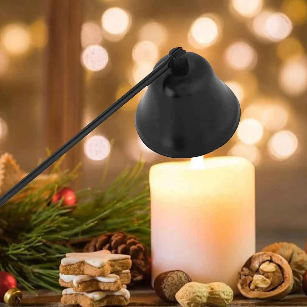 Wygaszacz świec ze stali nierdzewnej Wygaszacz knota Pokrywka na świecę Akcesorium do świec Świeczniki z długim uchwytem do bezpiecznego gaszenia świec Wygaszacz (odłamki)