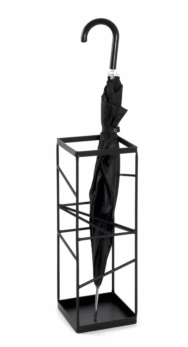 HAKU Möbel Stojak na parasol metal czarny 17 x 17 x 49 cm
