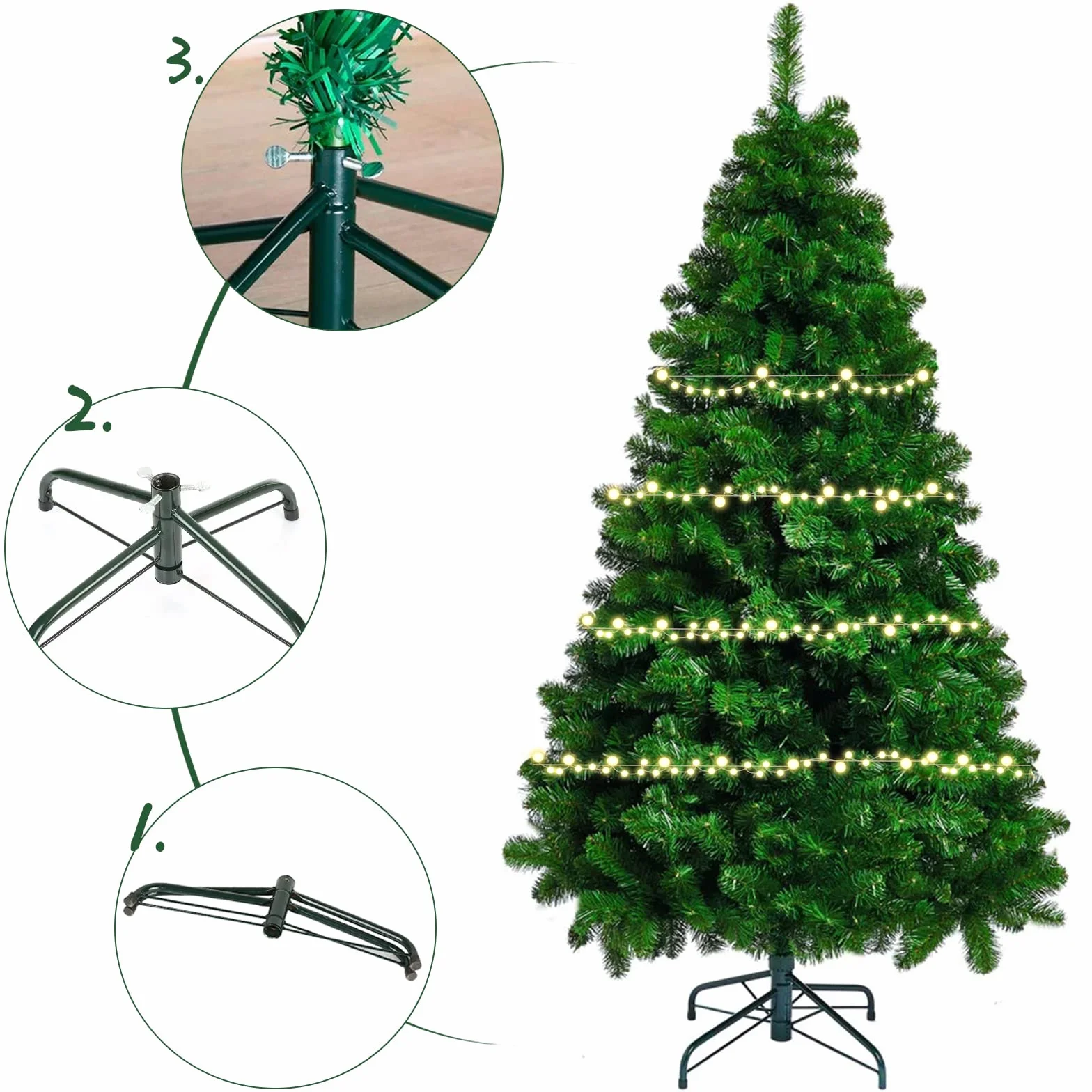 Stojak na choinkę metalowy 35 cm gumowe nóżki Hainue