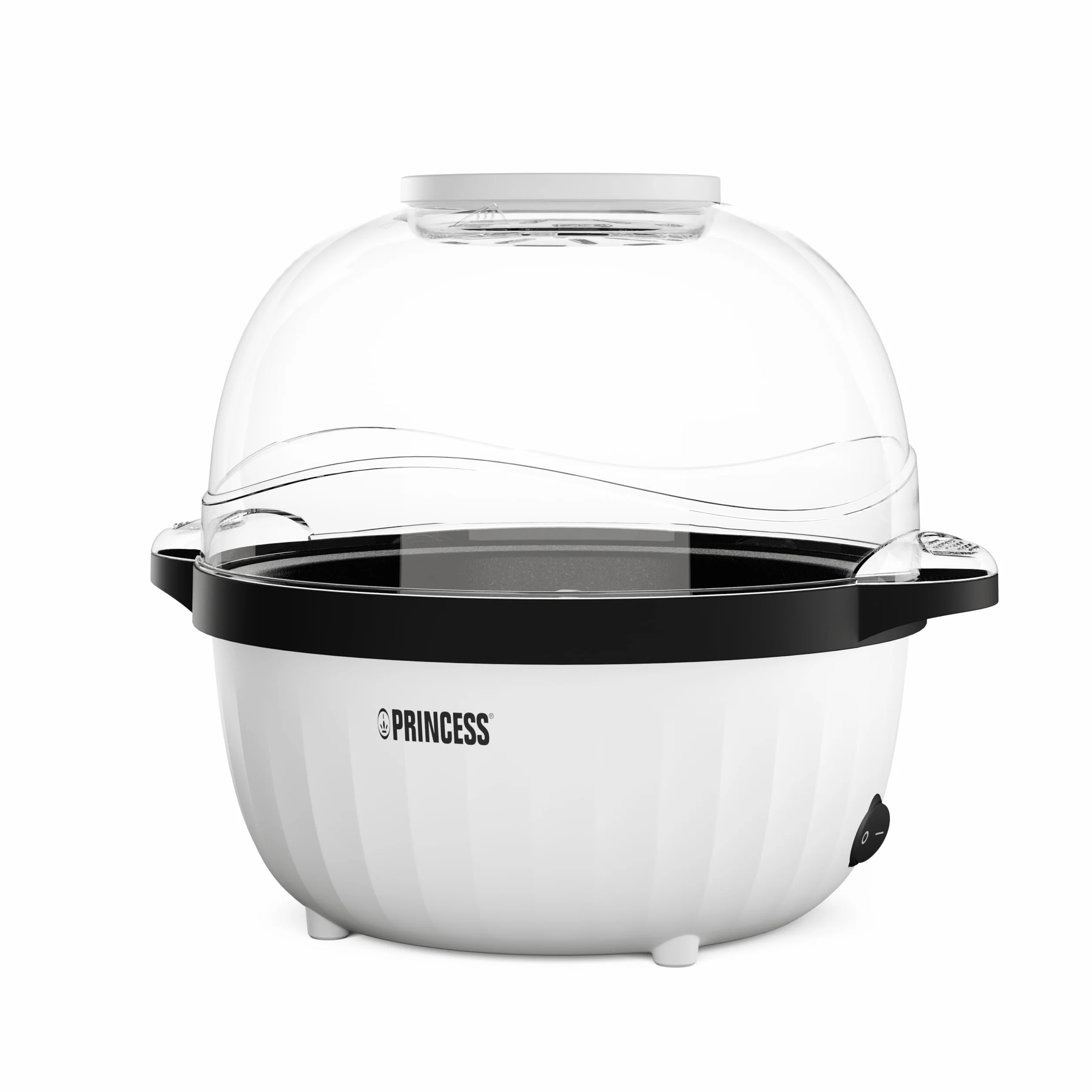 Princess 4,5 l, 450 W, mieszadło do idealnego popcornu, tacy do topienia masła, przezroczysta pokrywa, półmisek do serwowania, łatwe czyszczenie, antypoślizgowe nóżki, kompaktowy, 292980