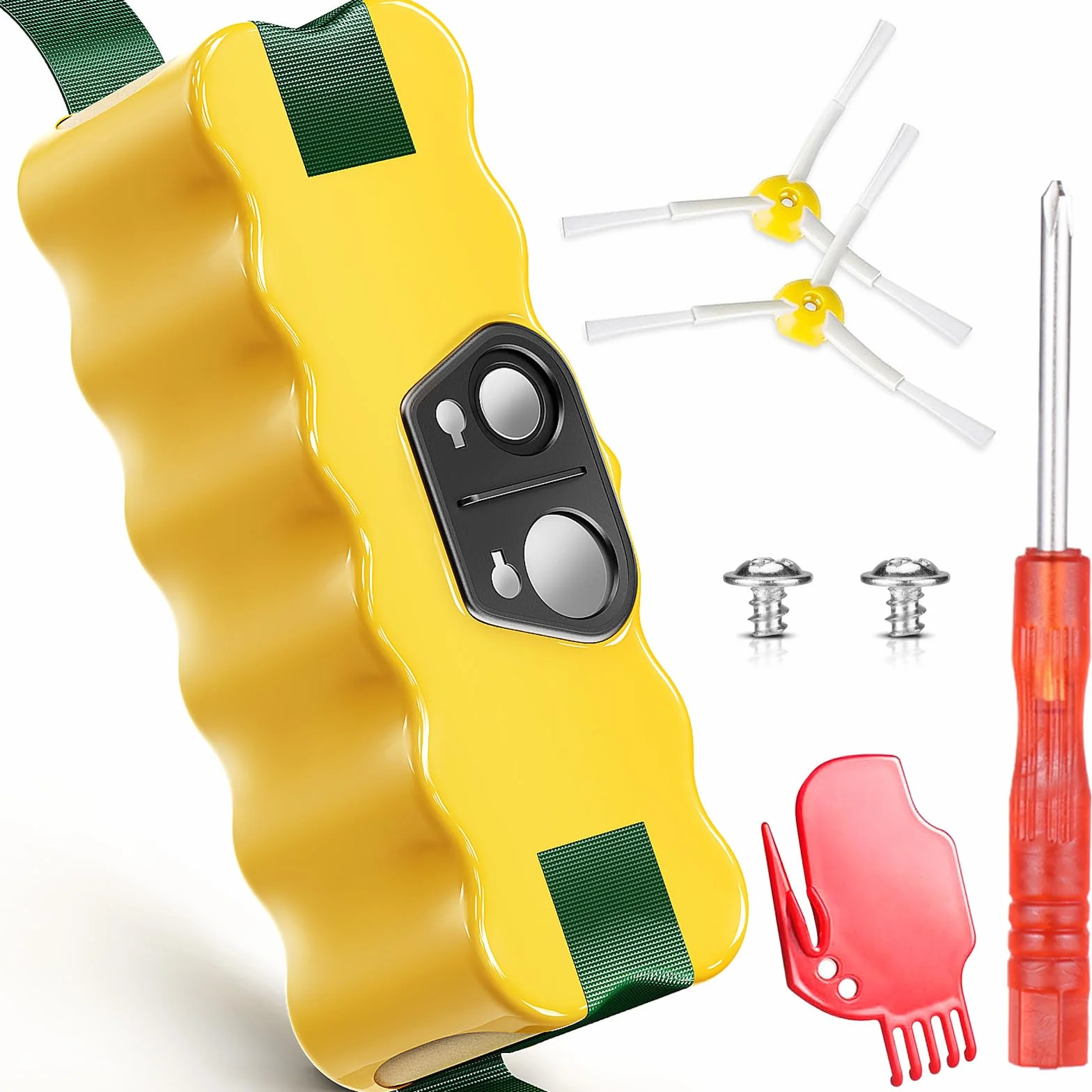 4050mAh Ni-MH Odpowiedź Bateria do iRobot Roomba 500 600 700 800 Series 530 531 532 535 536 540 550 552 560 570 580 595 620 650 666 0 7600 770 780 790 870, ze szczotkami, śrubami i śrubokrętem