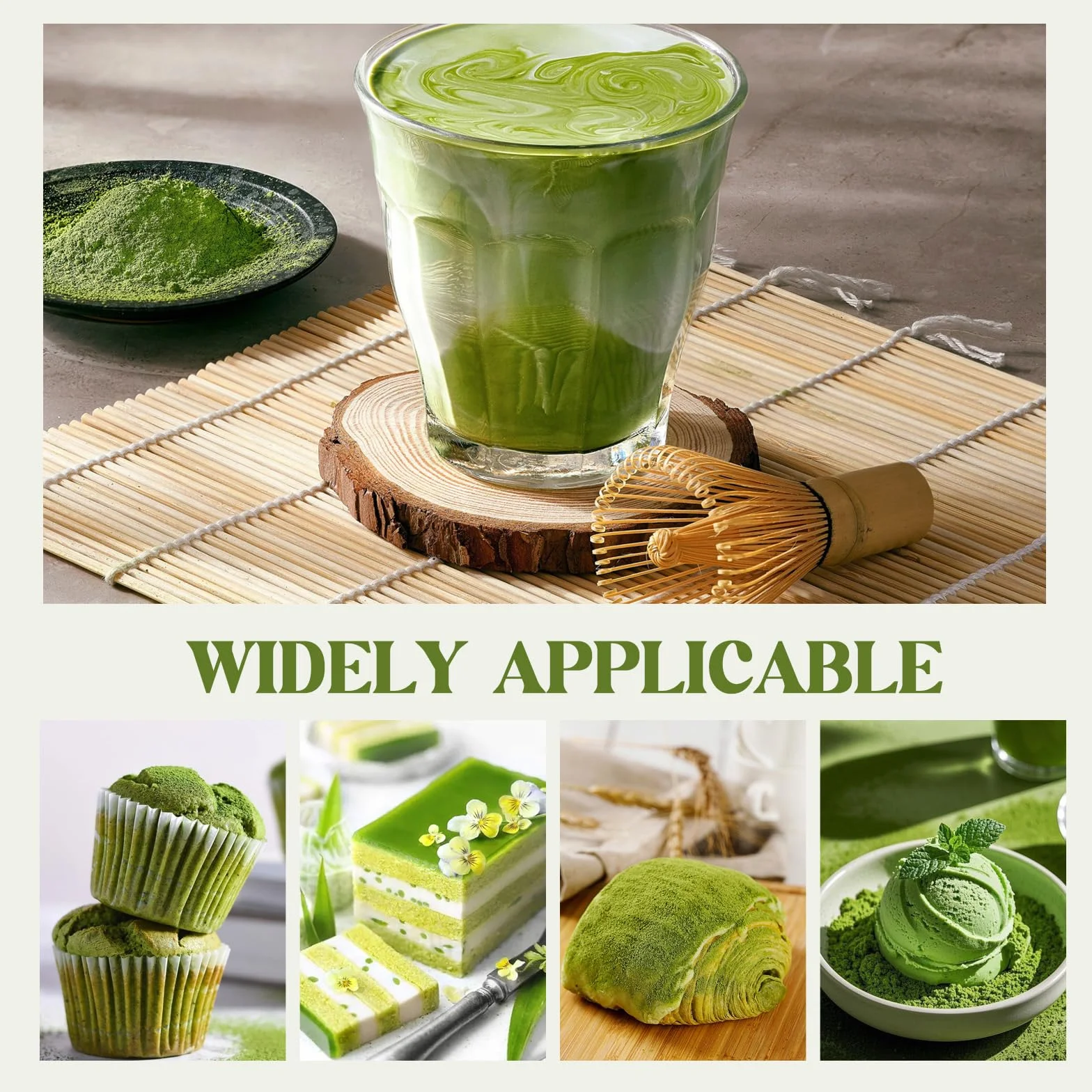 Matcha Miotła, Bambusowa Trzepaczka Matcha, Trzepaczka Matcha Tea 100 Zębów do spieniania Gruba Matcha