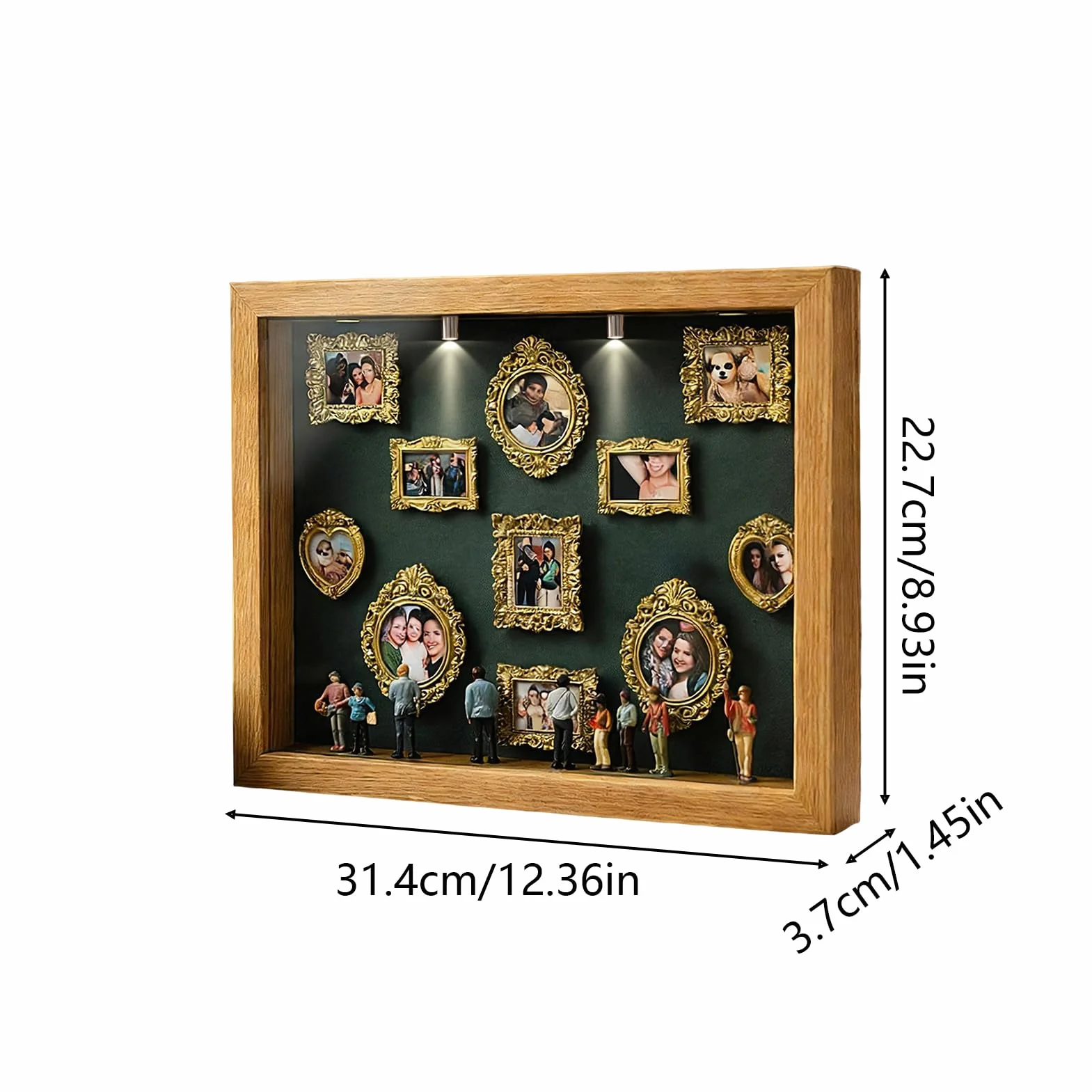 Spersonalizowany Zestaw Wystawowy DIY Mini Museum Of Us, Ramka Pamięci Z Miniaturowym Wzorem, Pudełko Mini Sylwetka, Elegancki Akcent Domowy Dla Par