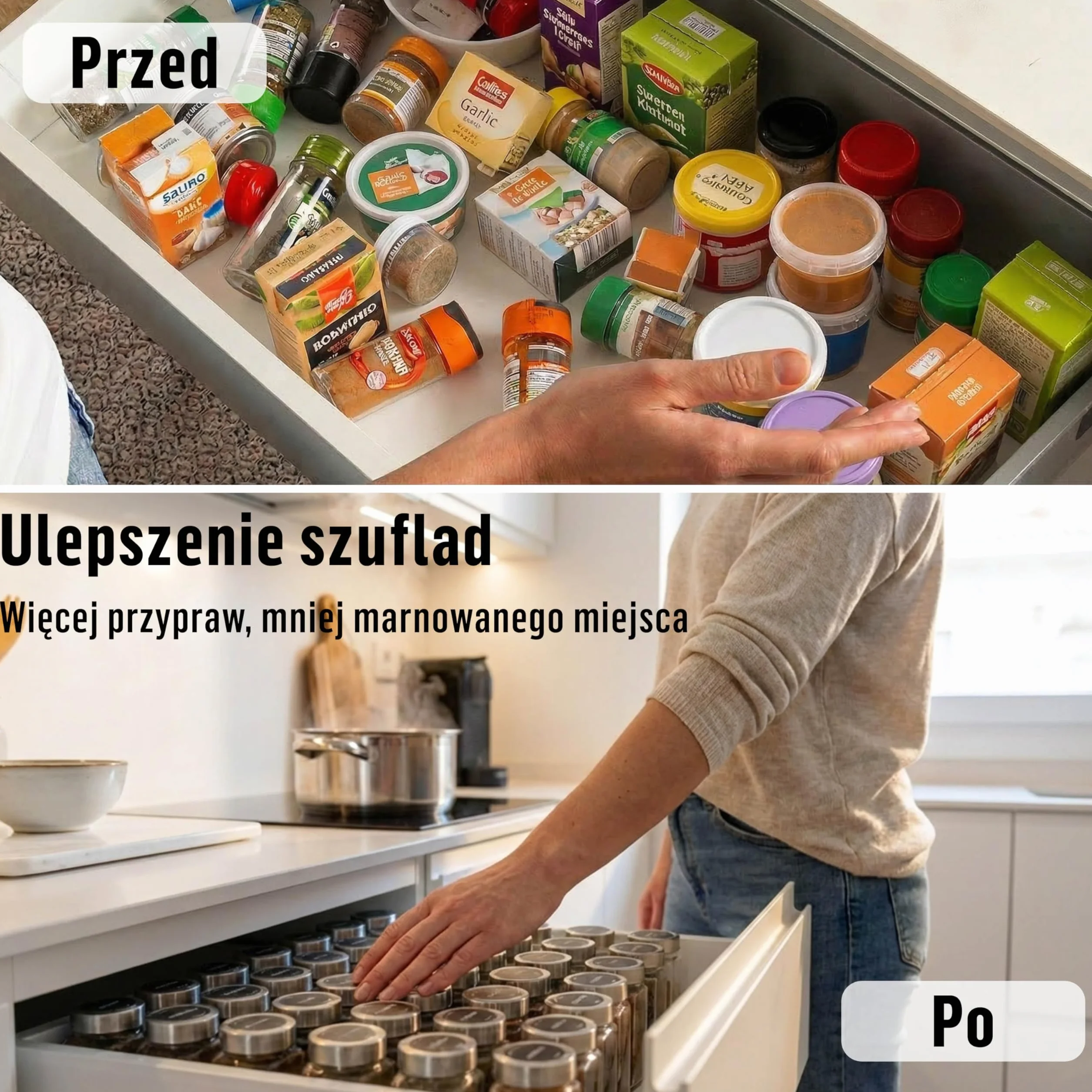 Deco haus® Słoiczki na Przyprawy z Nakrętką Zestaw 24 sztuk 120 ml 10,5 x 4,3 cm