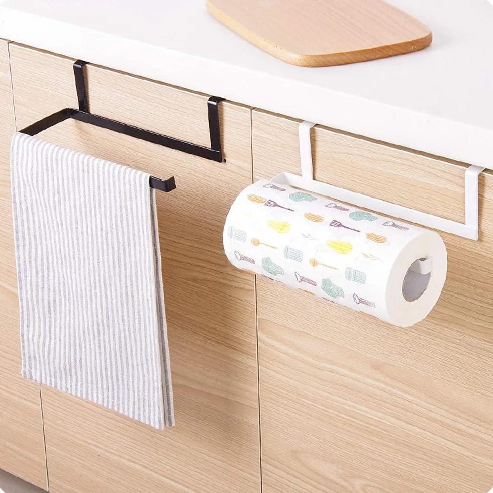 Uchwyt na Ręcznik Papierowy, Premium Iron Cabinet Uchwyt na rolkę Papieru Rack Uchwyt na Ręcznik Papierowy Pod szafką Bez Wiercenia Pod Blatem Uchwyt na Ręczniki Papierowe do