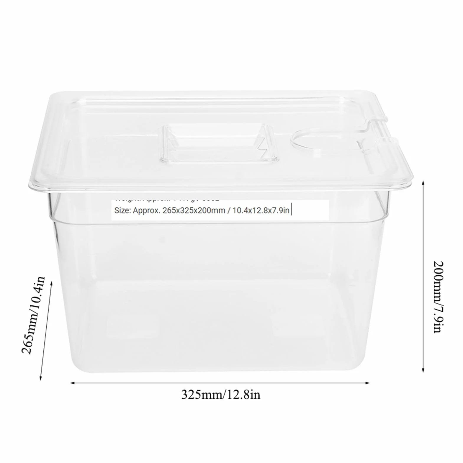 Pojemnik do Sous Vide 11L Składany ze Znacznikami Kalibracji
