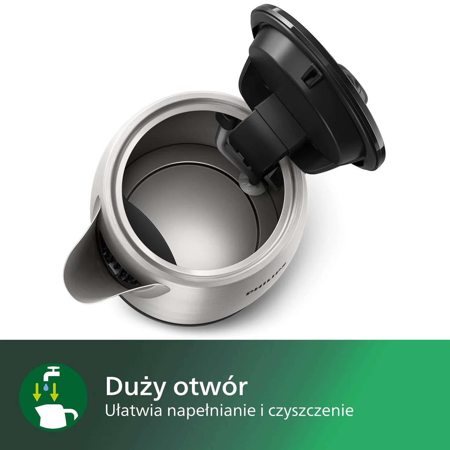 Philips Czajnik Daily Collection 1.7L ze stali nierdzewnej HD9350/90