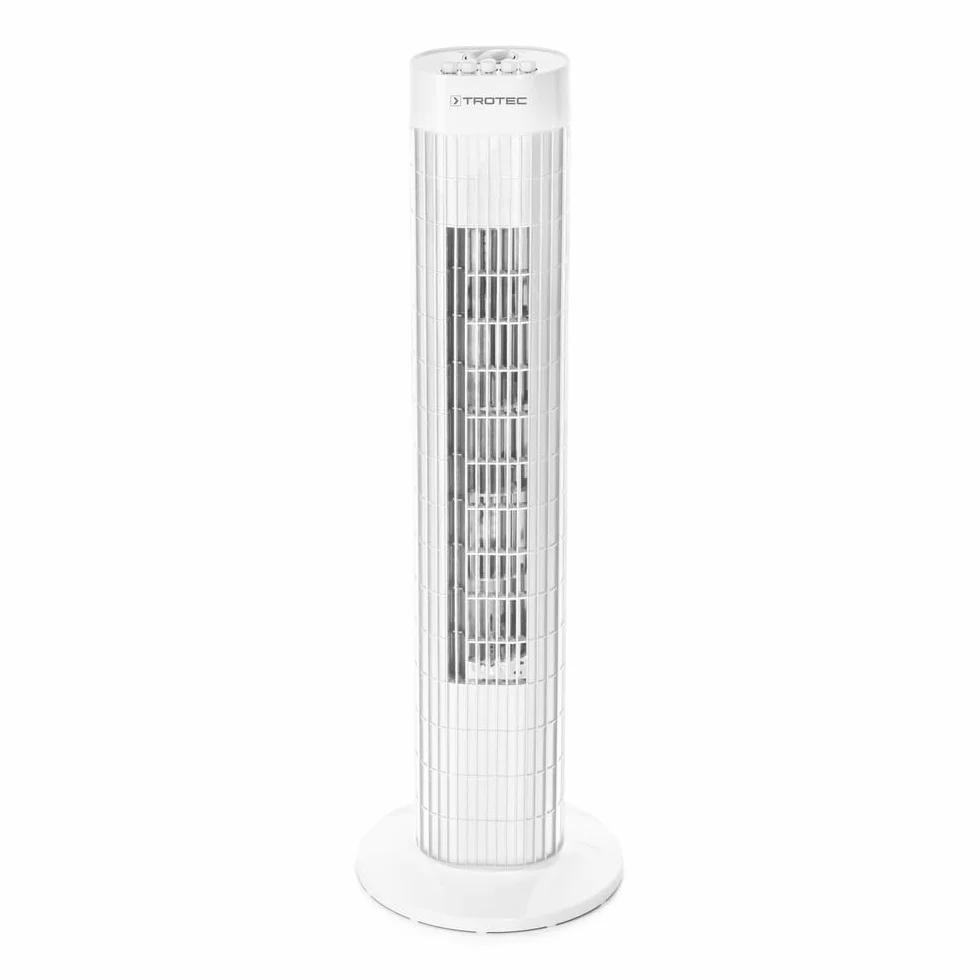 TROTEC Wentylator wieżowy TVE 30 T 45 W oscylacja 60° 3 prędkości pilot timer biały