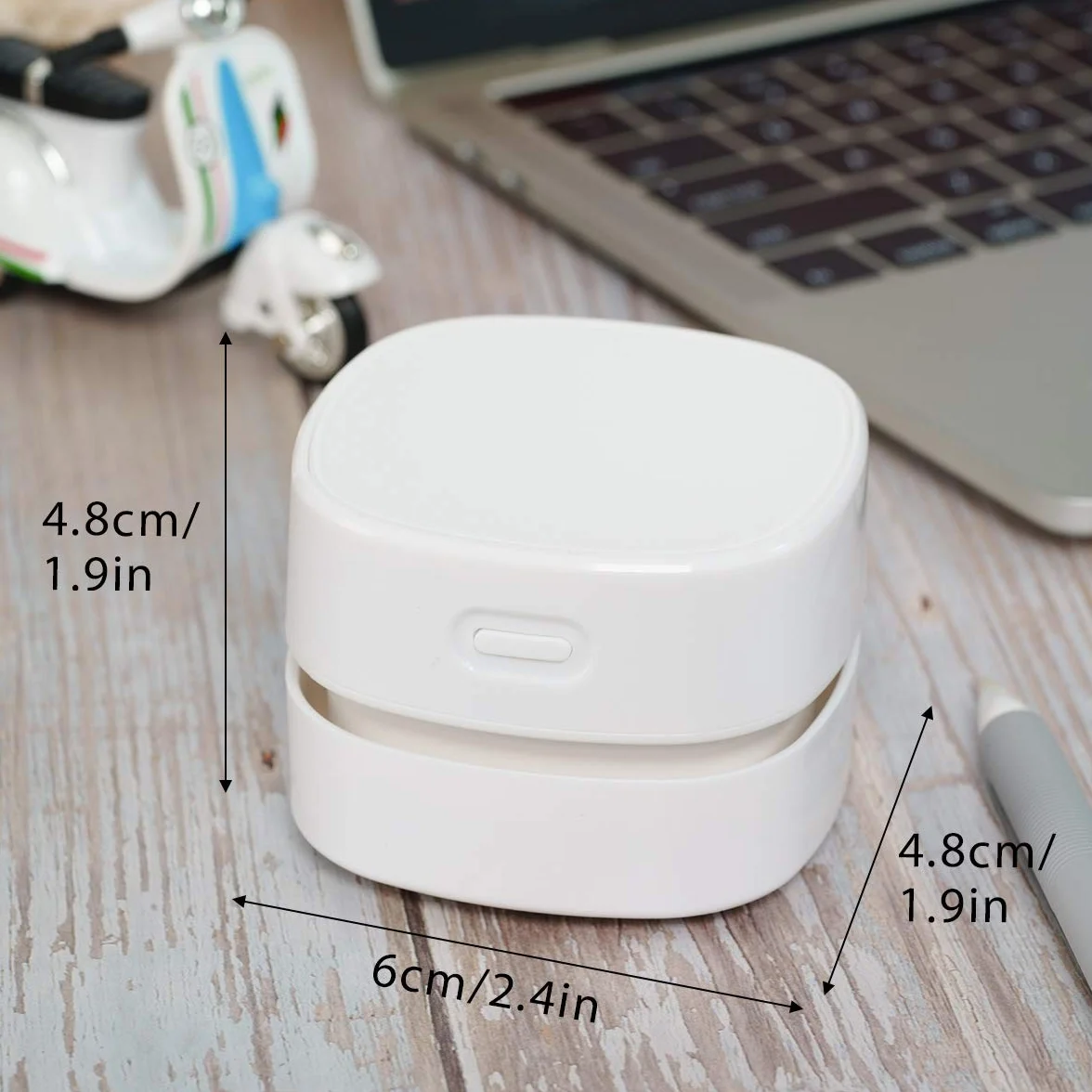 mini odkurzacz stołowy, wysoka moc ssania, odkurzacz stołowy do czyszczenia okruchów, odkręcany pojemnik na ścinki, z kablem do ładowania, do biurka, domu, biura i samochodu
