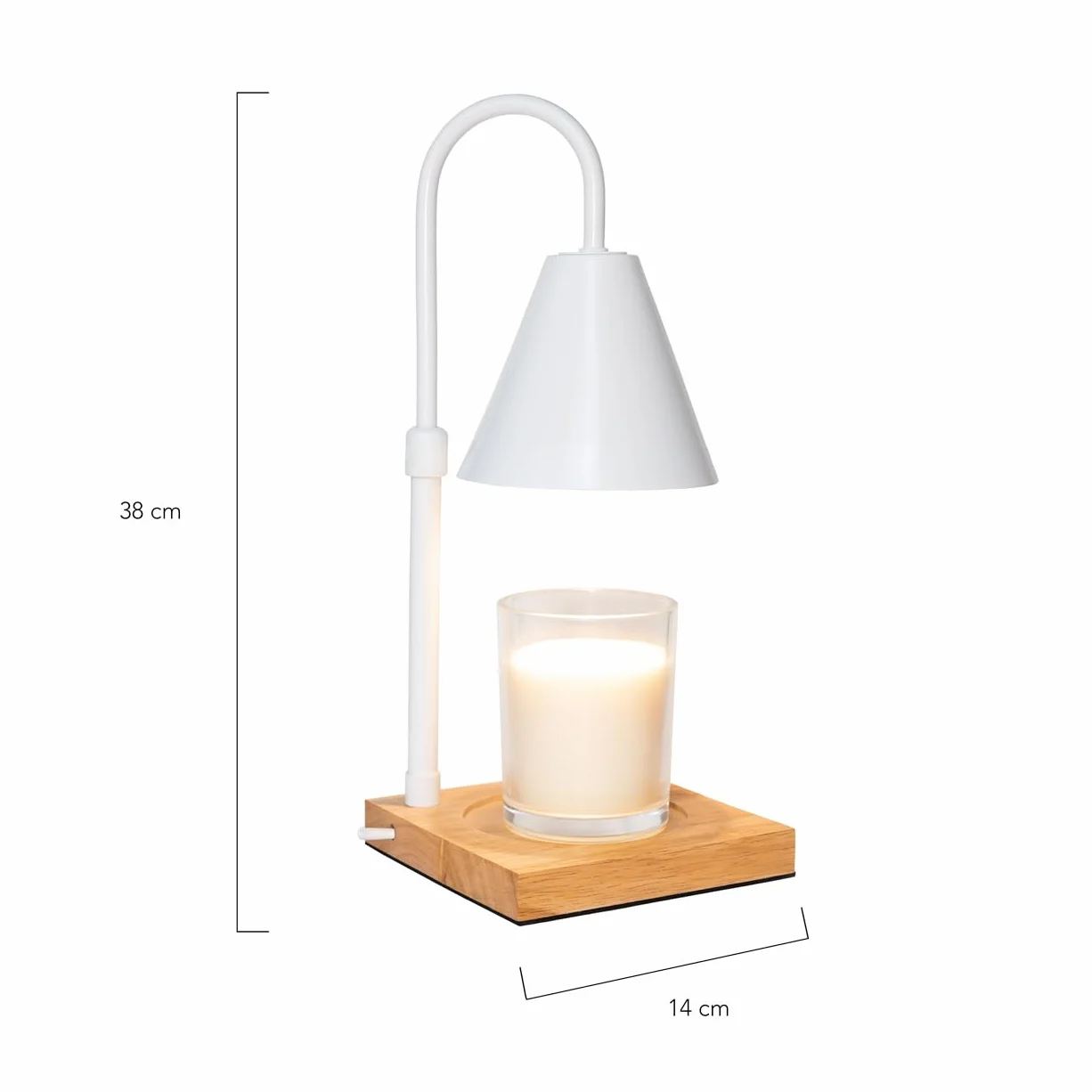 Flamingueo Lampa Podgrzewacza Świec z Timerem, Regulowana Intensywność, Candle Warmer Lamp