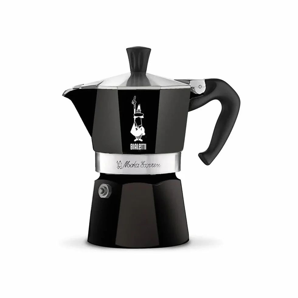 Bialetti – Moka Express: Klasyczna Kawiarka Do Przygotowywania Prawdziwej Włoskiej Kawy, 6 Filiżanek (270 Ml), Aluminiowa, Czarny
