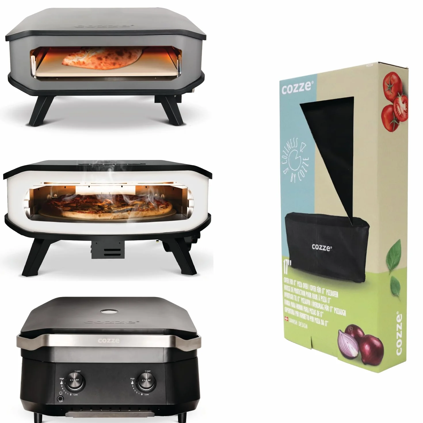 cozze Pokrowiec Ochronny na Piekarnik do Pizzy 17" │ Pasuje do Serii E300 i 500 │ Wodoodporny Materiał Oxford 600D │ Wymiary: 62 x 62 x 29 cm │