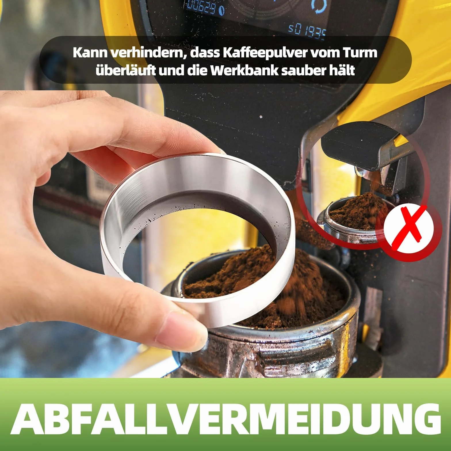 51mm lejek dozujący do kawy dla De'Longhi Dedica – magnetyczny lejek dozujący dla sitka EC680/EC685, aluminiowe akcesorium dla barista i domu