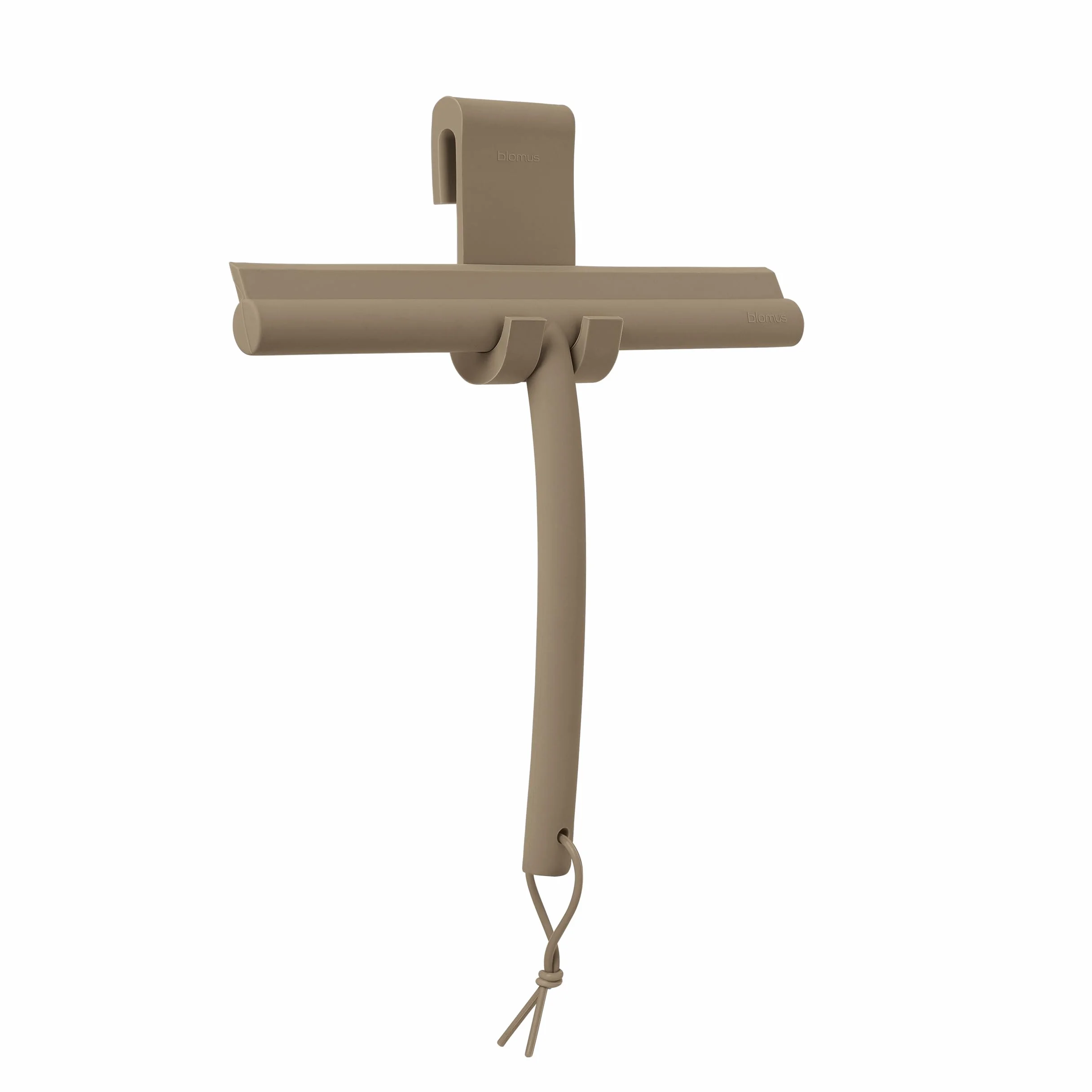 blomus douchewisser -VIPO- Douchewisser met houder 24 cm breed Siliconenwisser voor douche, badkamer Raamwisser Raamwisser (Tan)