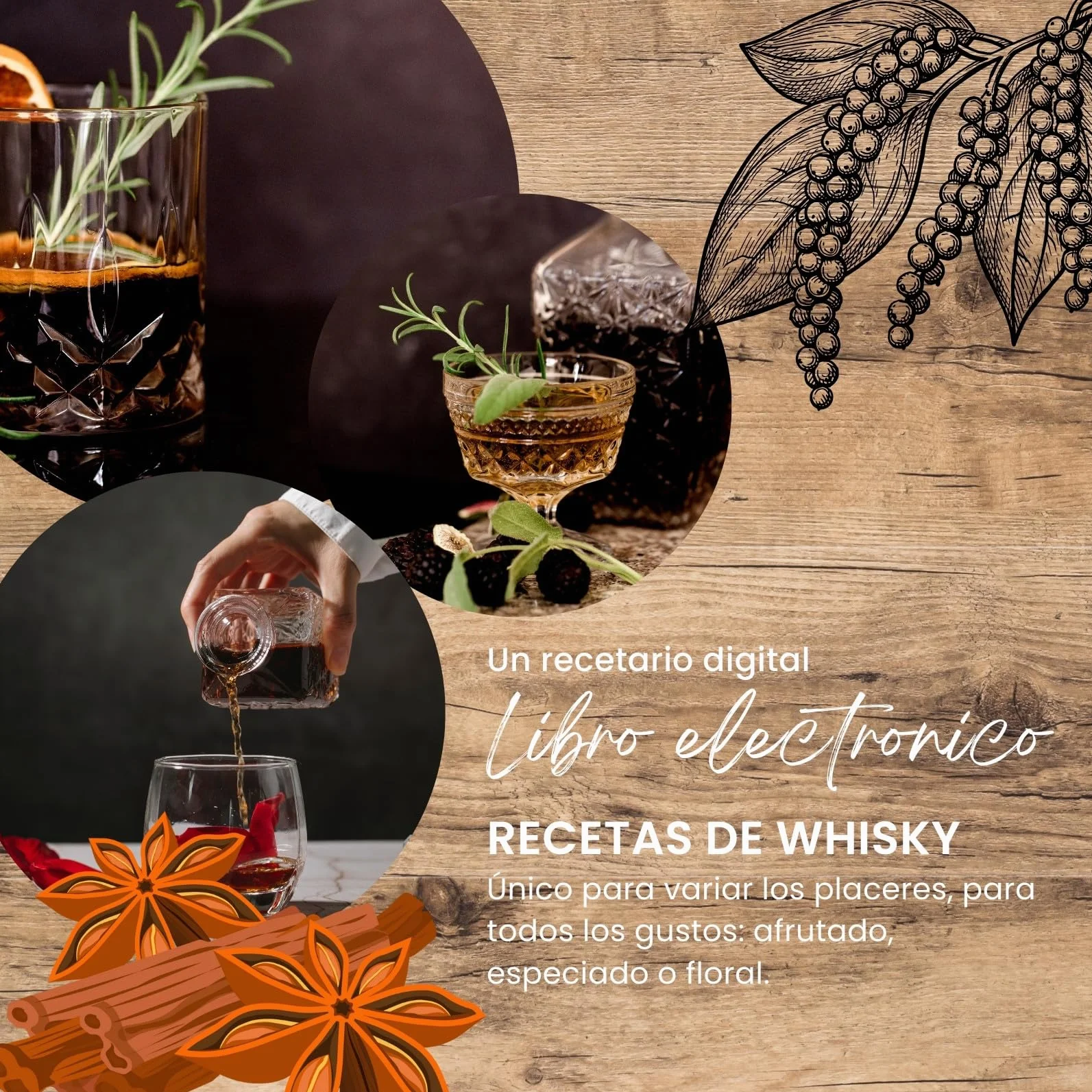 L&G Zestaw do whisky z przyprawami - Ekskluzywny zestaw upominkowy DIY