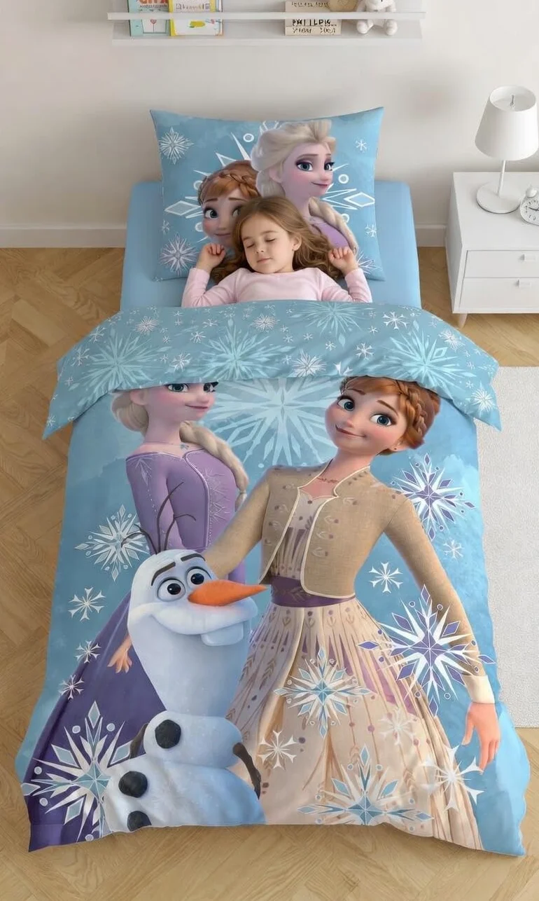 Disney Frozen pościel Królowa Śniegu Anna Elsa 135/140 x 200 cm