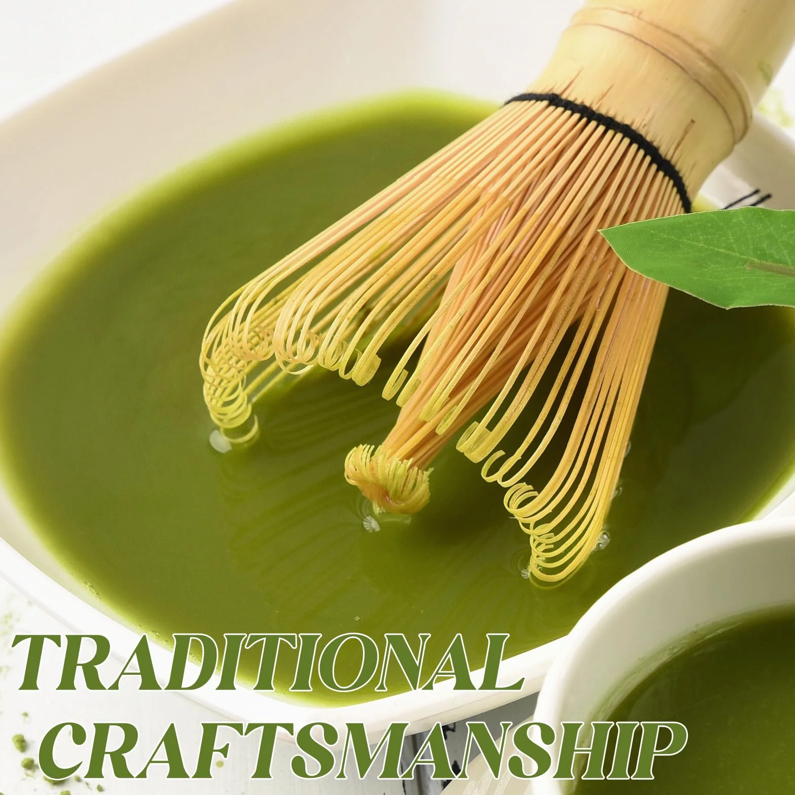 Matcha Miotła, Bambusowa Trzepaczka Matcha, Trzepaczka Matcha Tea 100 Zębów do spieniania Gruba Matcha