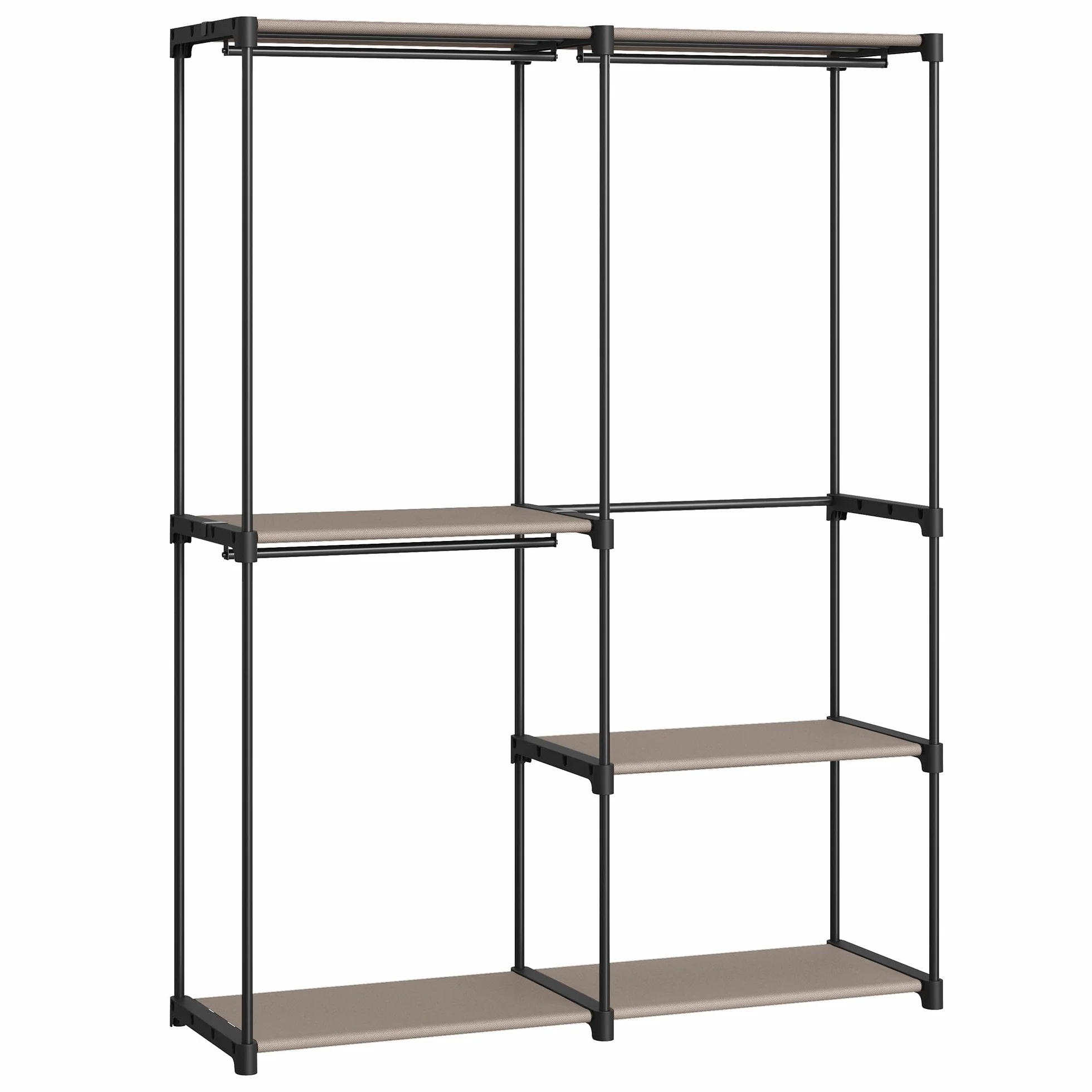 SONGMICS otwarta szafa 43 x 138 x 182 cm taupe