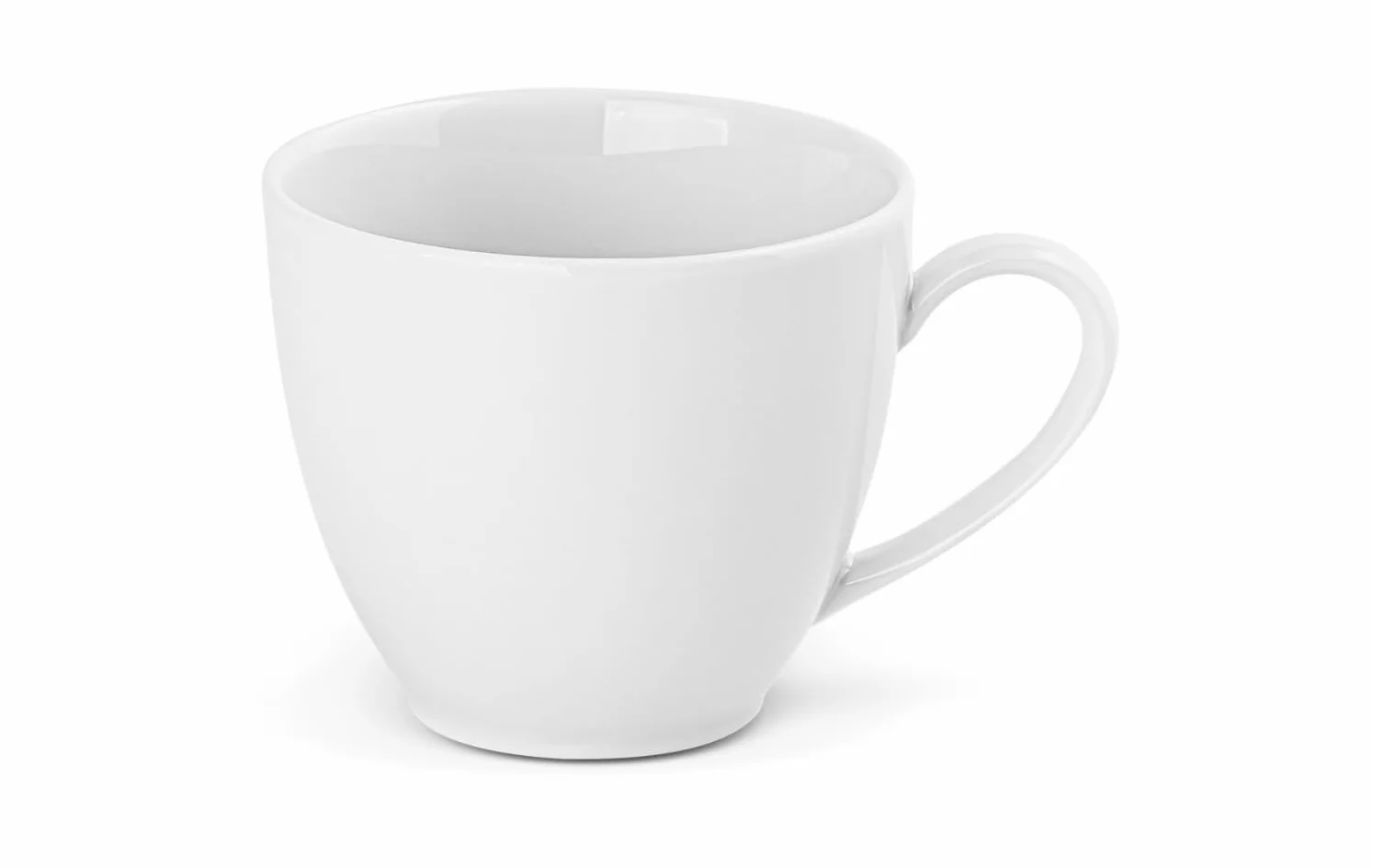 Gerlach 1760 Zestaw Filiżanek do Kawy i Herbaty ze Spodkami Porcelanowy Biały 185 ml