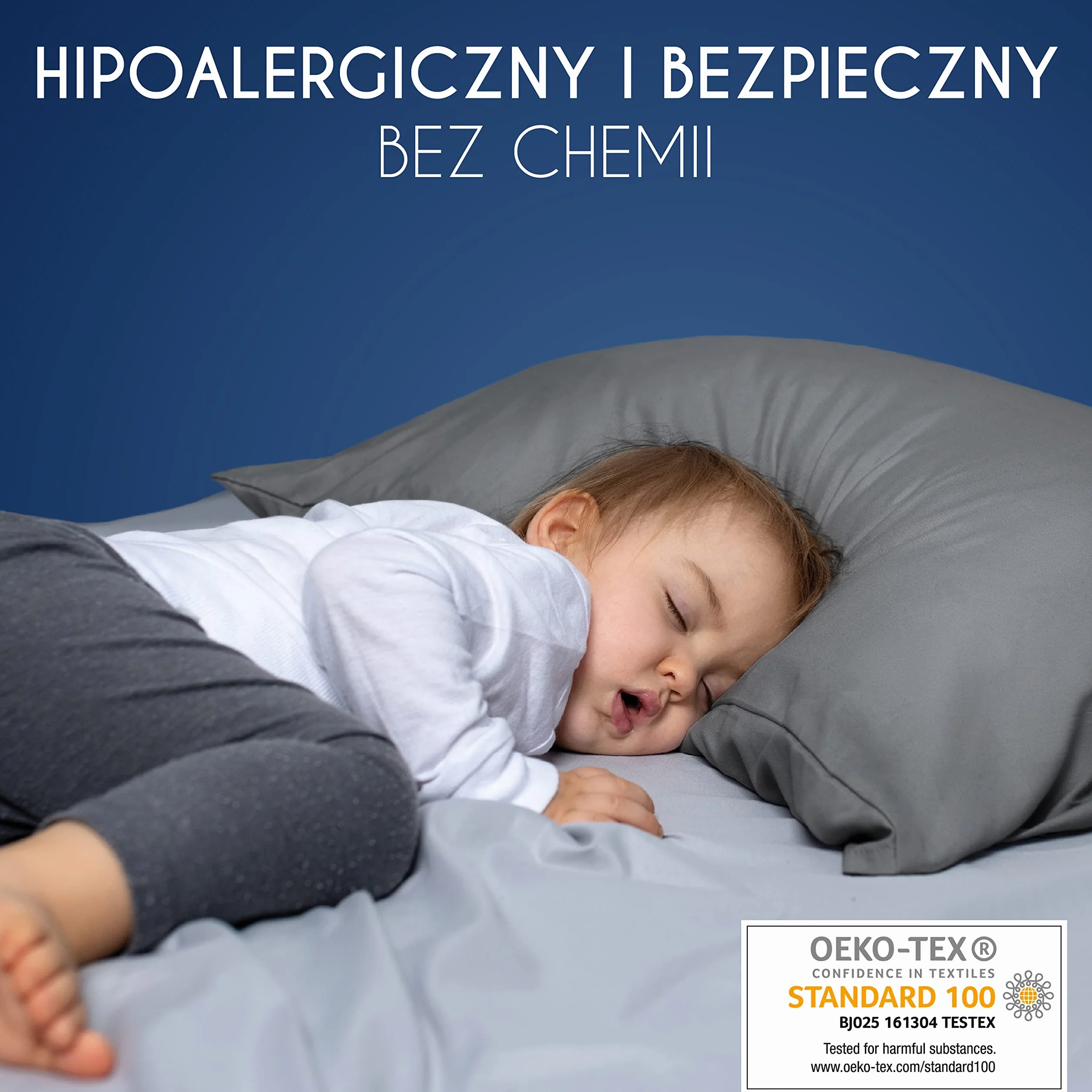 Dreamzie Poszewka na poduszkę 80 x 80 cm 2 sztuki mikrofibra Oeko-Tex biała