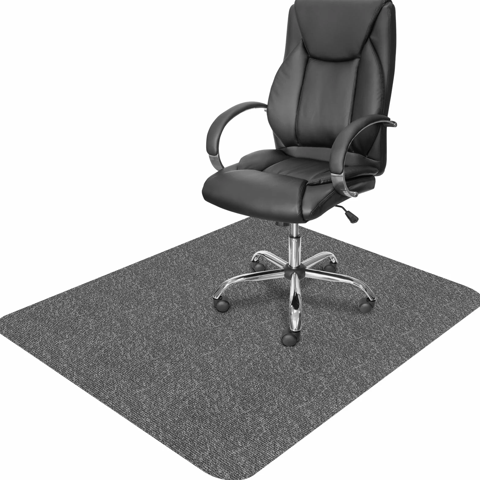 Mata ochronna na krzesło biurowe 5,5 mm antypoślizgowa 105 x 120 cm szara