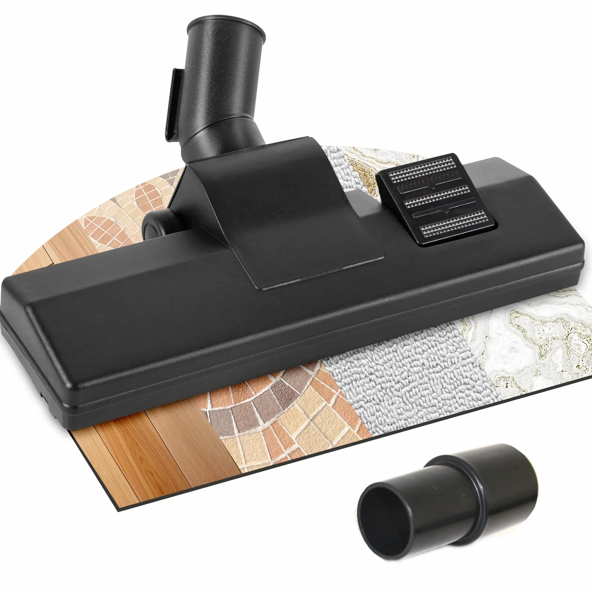 JAADU Uniwersalna szczotka do odkurzacza, wysokiej jakości szczotka kombinowana 35/32 mm, głowica odkurzająca z 2 kółkami i adapterem, nadaje się do odkurzaczy AEG, Miele, Bosch itp