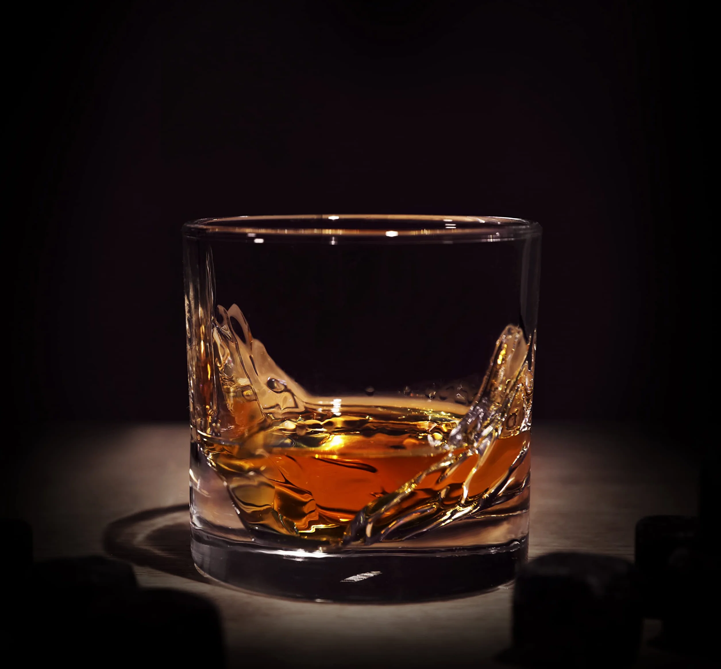 LIITON Ciężkie Kryształowe Szklanki do Whisky - Zestaw Upominkowy, Grube Mrożone Szklanki do Burbona, 0,5 kg, Premium Prezenty dla Mężczyzn, Kryształowe Dreszcze Koktajle