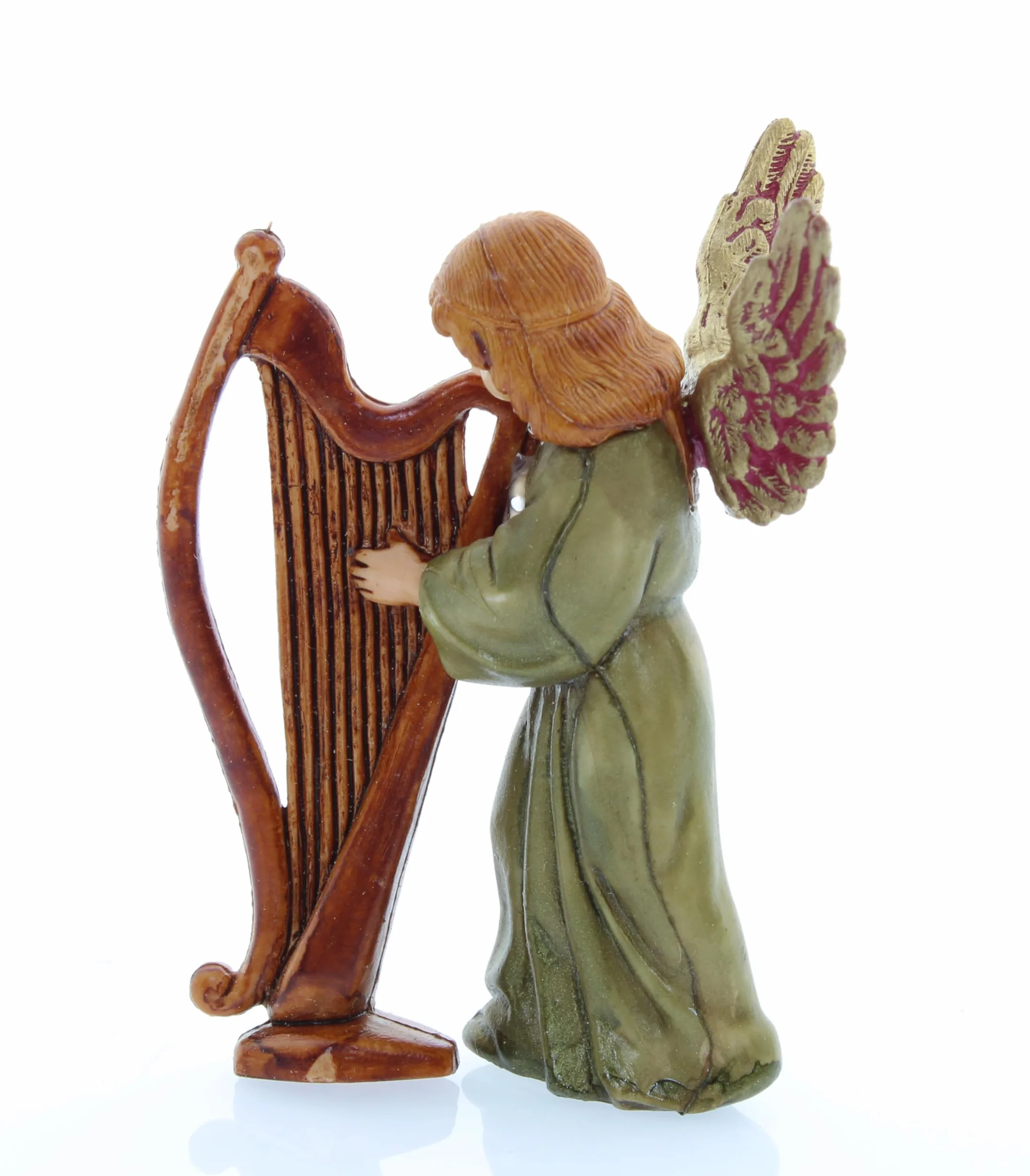 Moranduzzo Angelo con Harpa, 11 cm, Wielobarwny