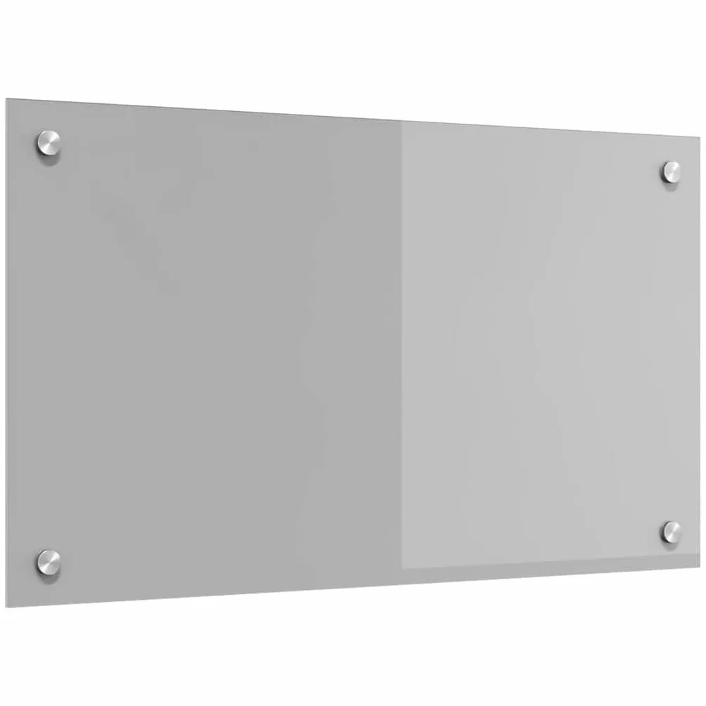 vidaXL Panel kuchenny Jasnoszary 70 x 40 cm szkło hartowane, Nowoczesny, trwały szkło backsplash do kuchni, odporny na ciepło, stylowy wygląd, łatwy montaż