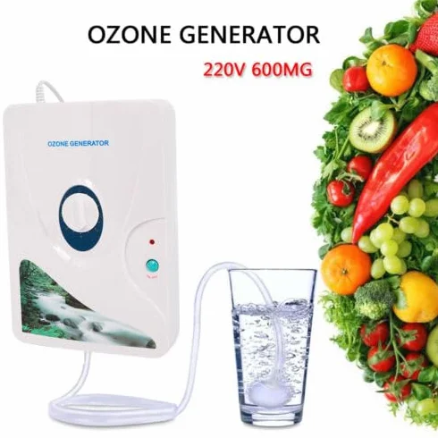 Generator ozonu oczyszczacz powietrza, sterylizator 8 W, eliminujący zapachy, 600 mg/h, ozonator z timerem, sterylizator zapachowy, nadaje się do czyszczenia zanieczyszczeń wody, oczyszczania