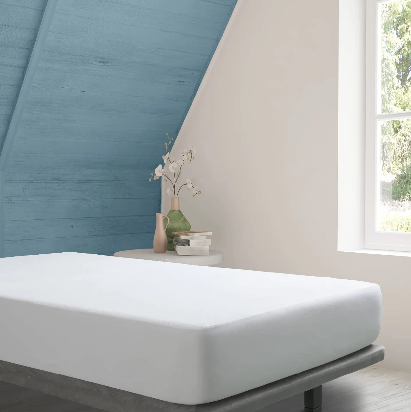 Wodoodporna i oddychająca osłona na materac 100% Bambus frotte 200x190/200cm