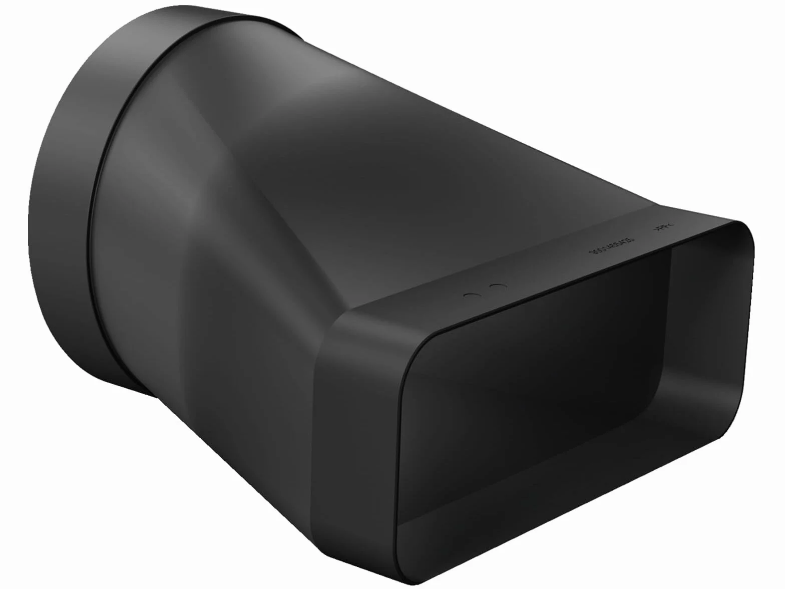 Bosch HEZ9VDSI0 akcesoria do płyt kuchennych z wyciągiem, adapter rurowy okrągły, płaski, Ø 15 cm średnicy, czarny