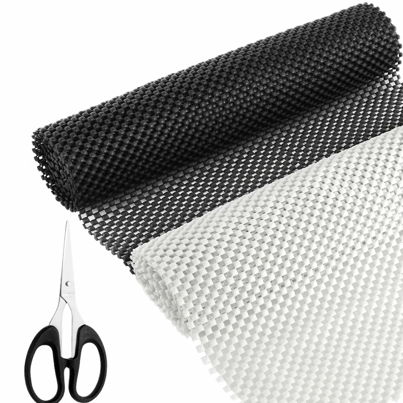 Mata Antypoślizgowa PCW 30x120 cm 2 sztuki Antracytowa Podkładka Pod Dywan