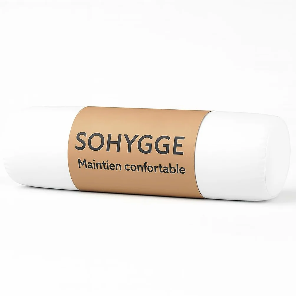 SOHYGGE - Wałek 180 cm – ergonomiczna poduszka długa z miękkiej mikrofibry | wypełnienie 3D z recyklingu | wyprodukowano w Europie | certyfikat Öko‑TEX
