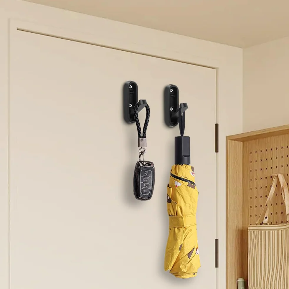flintronic 2 szt. Wieszak ścienny chowane haczyki, aluminiowy metalowy składany wieszak ścienny wieszak na ubrania wieszaki na szaliki, torebki i inne, do kuchni, pokoju