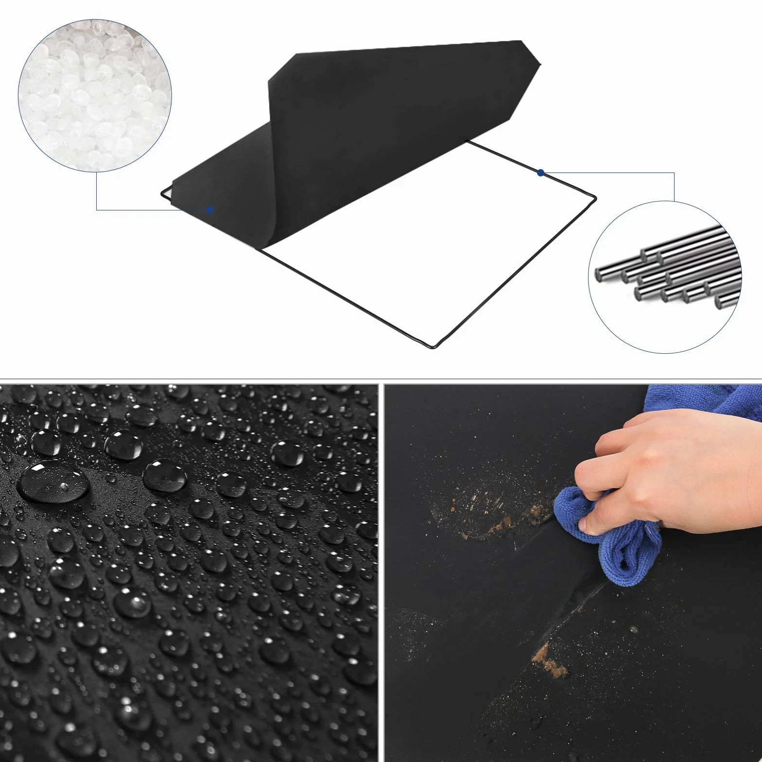 SONGMICS LPC26HV1 Regał na buty z tworzywa sztucznego, system regałowy, regał wtykowy, regał do przechowywania, szafa na ubrania, metalowy drut, 83 x 31 x 105 cm, czarny