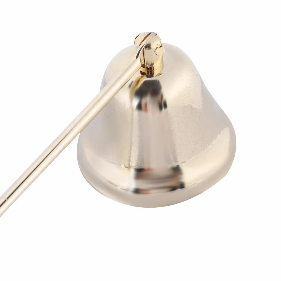 Snuffer do świec ze stali nierdzewnej Wick Snuffer Snuffer Akcesoria do osłon świec Narzędzie do świec Świeca dzwonki z długim uchwytem do bezpiecznego gaszenia świecy (złoto)