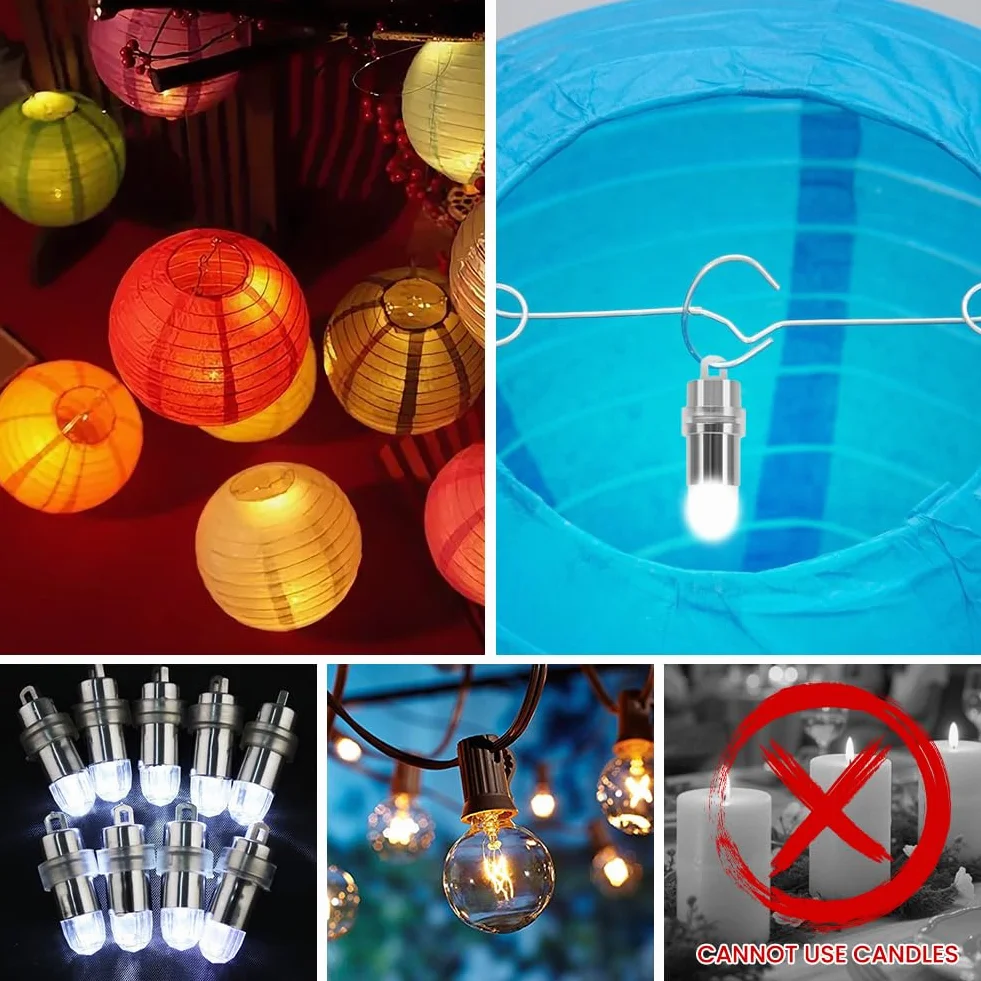 Papierowe latarnie, 12 sztuk okrągłych wiszących lampionów papierowych, 25/20/15 cm, papierowa latarnia, dekoracja do dekoracji mieszkania, na imprezę, wesele, święta (złoty, kość słoniowa