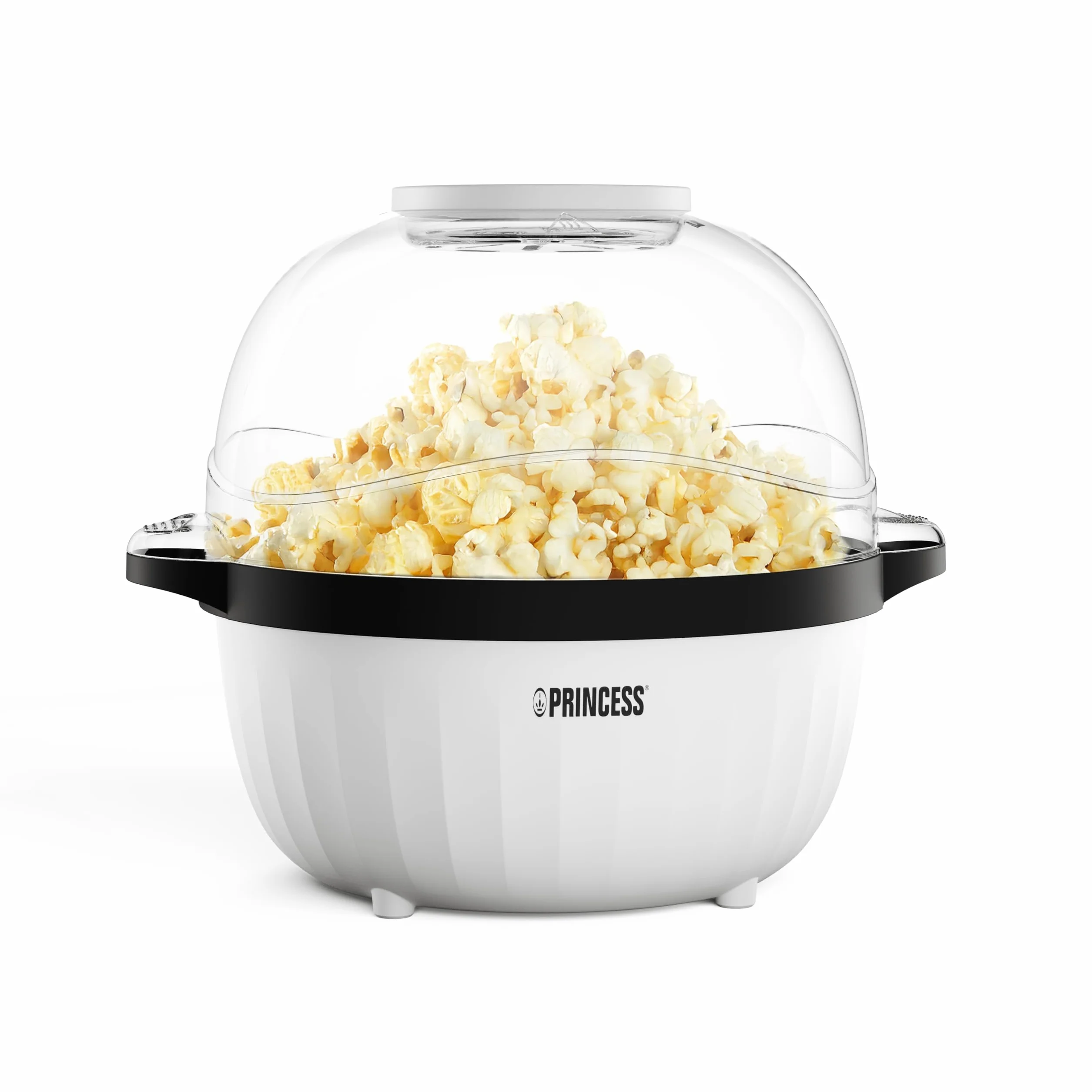 Princess 4,5 l, 450 W, mieszadło do idealnego popcornu, tacy do topienia masła, przezroczysta pokrywa, półmisek do serwowania, łatwe czyszczenie, antypoślizgowe nóżki, kompaktowy, 292980