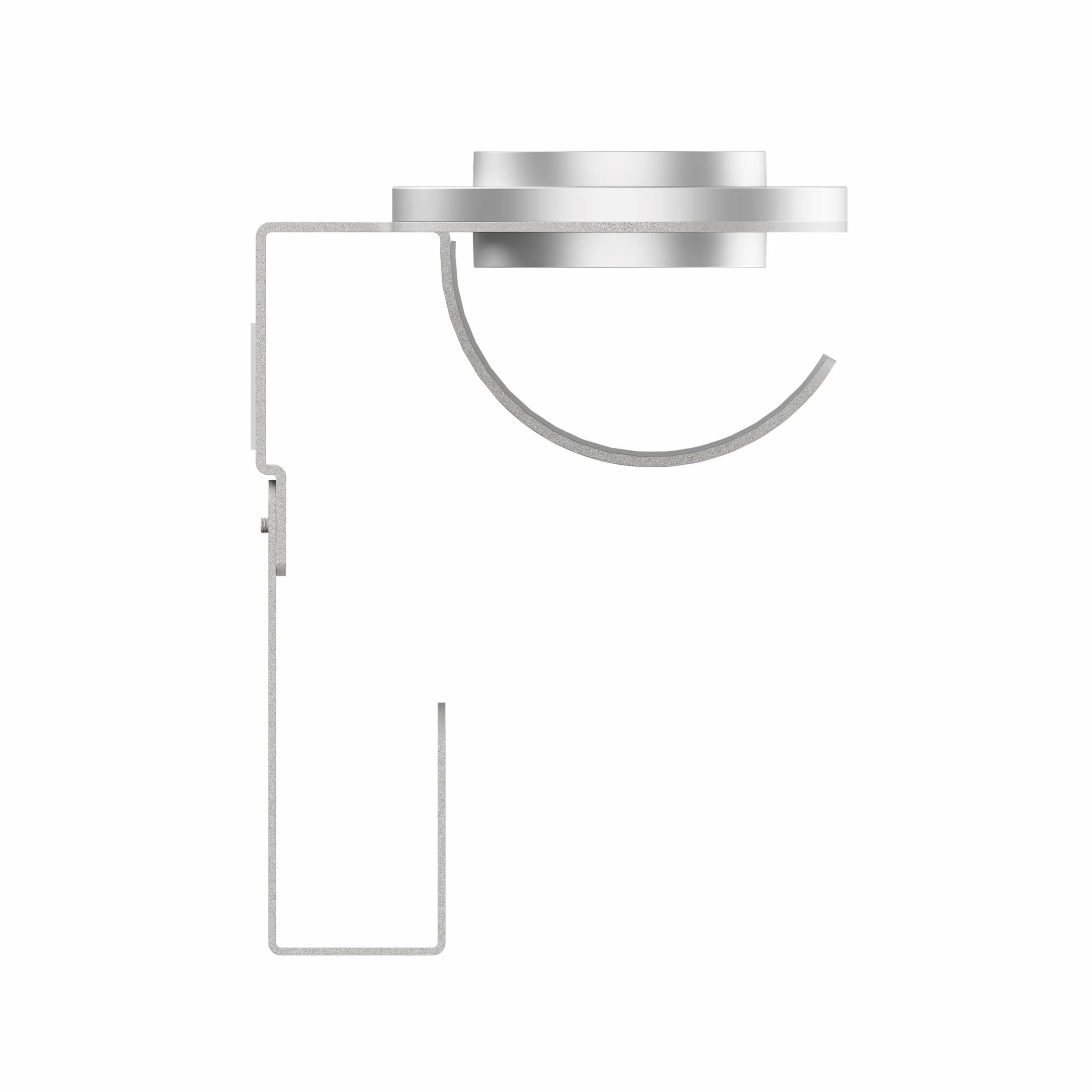 PureMounts® Uchwyt ścienny na suszarkę do włosów Dyson® Supersonic, mocowanie magnetyczne, zarządzanie kablami, nośność do 5 kg, podkładka silikonowa, metaliczny szary