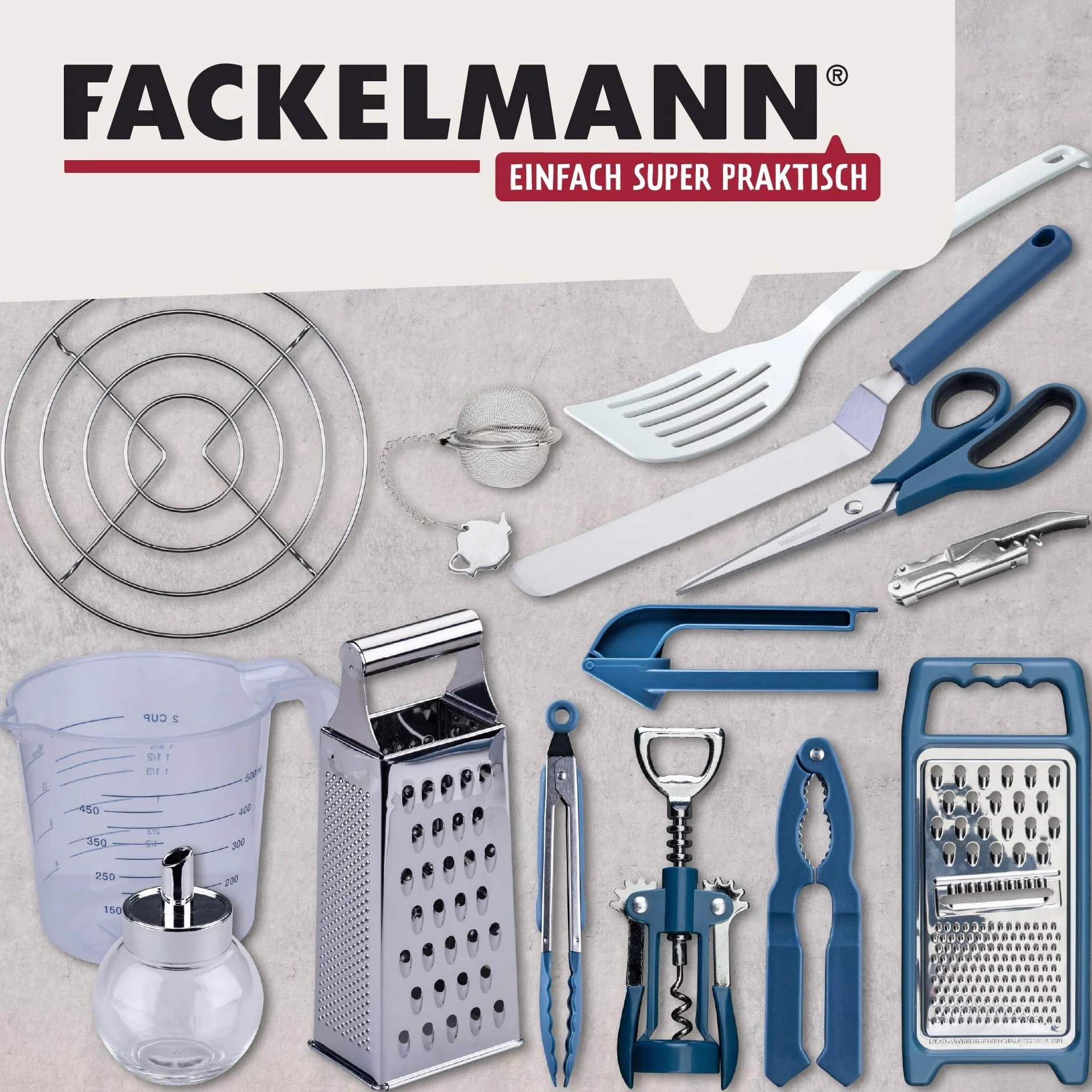 Fackelmann Zaparzacz do herbaty Essential z Optymalnej jakości stali nierdzewnej – optymalne do herbaty sypkiej, nadaje się do mycia w zmywarce