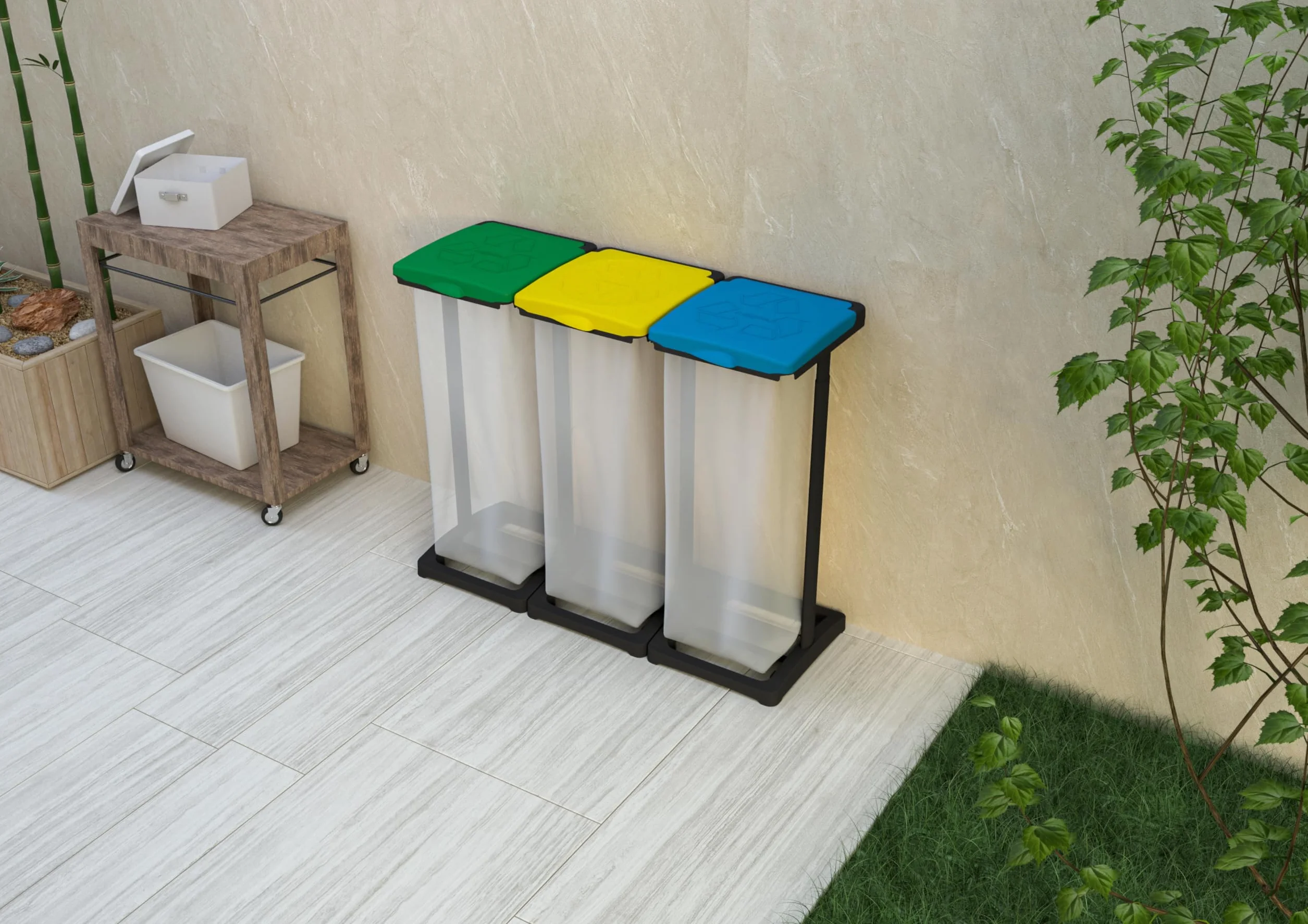 Mongardi Pan B Tris torba na odpady PP żywica 80-110 l 97 x 36 x 80 cm