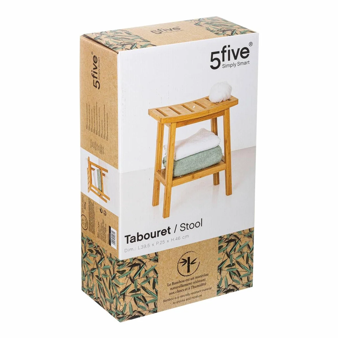 5 five simply smart Stołek ławkowy Bambus Green Harmony