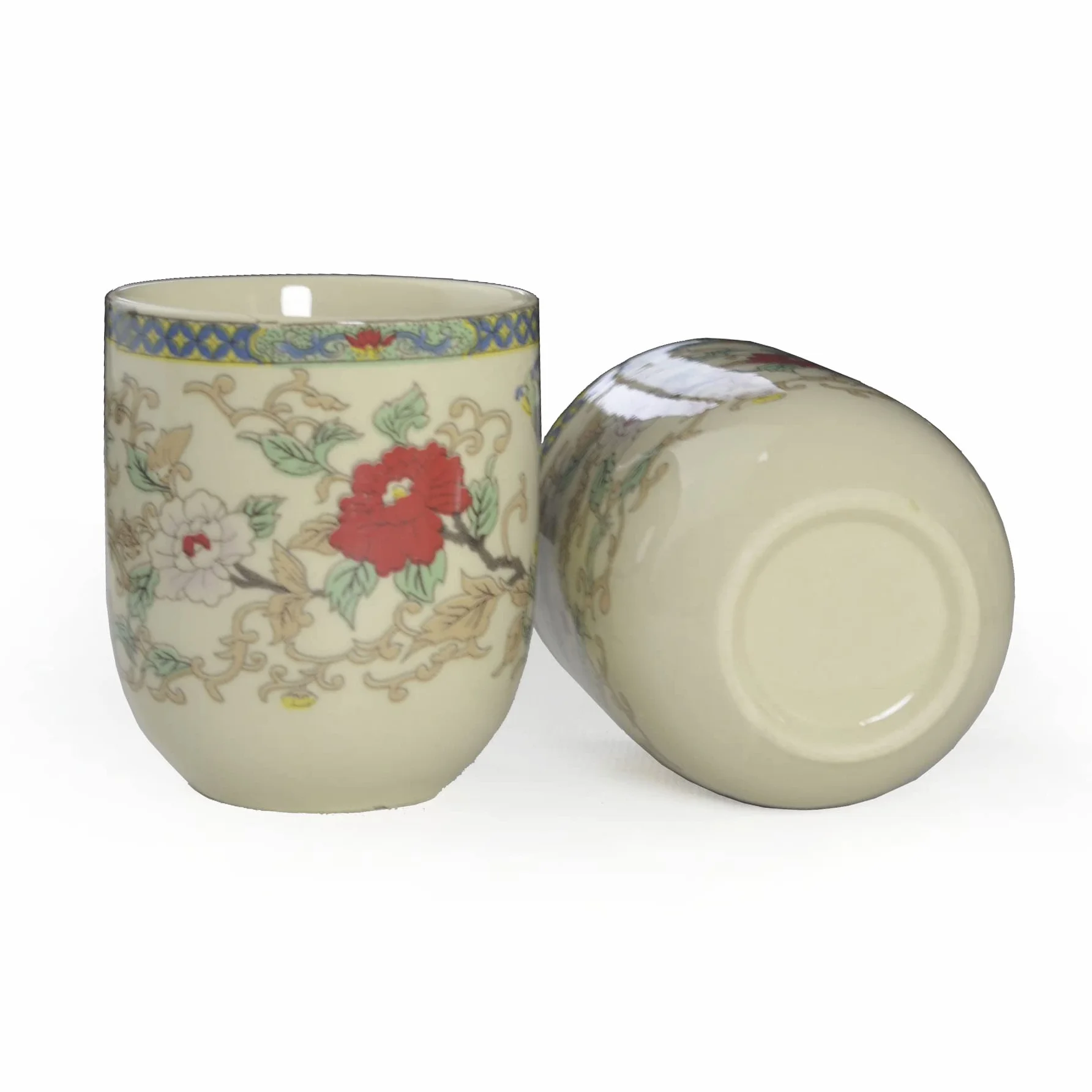 Porcelanowy czajniczek zestaw do herbaty 850 ml 6 filiżanek 170 ml