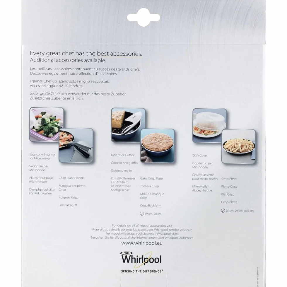 Whirlpool – Wpro AVM285 Crisp talerz z wysoką krawędzią • Ø 28 cm – wysokość 5,5 cm