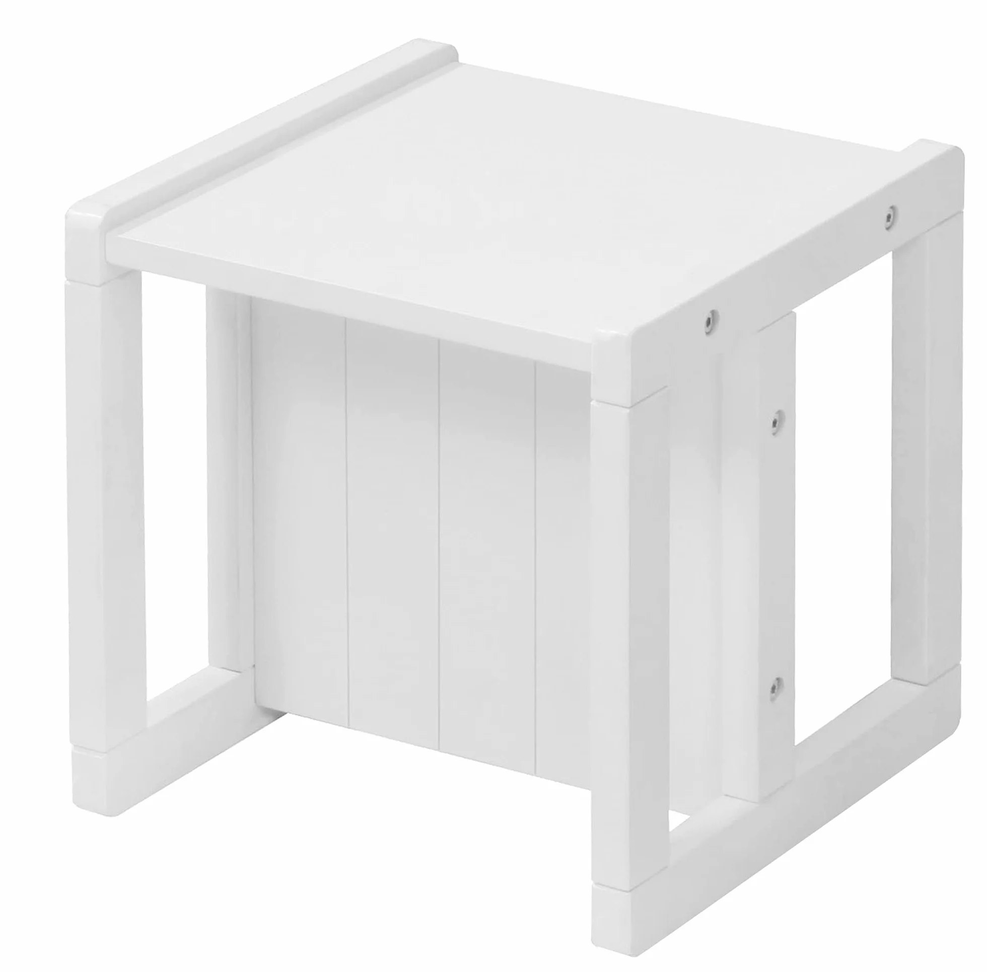 Roba Taboret Biały 30 x 30 x 30 cm