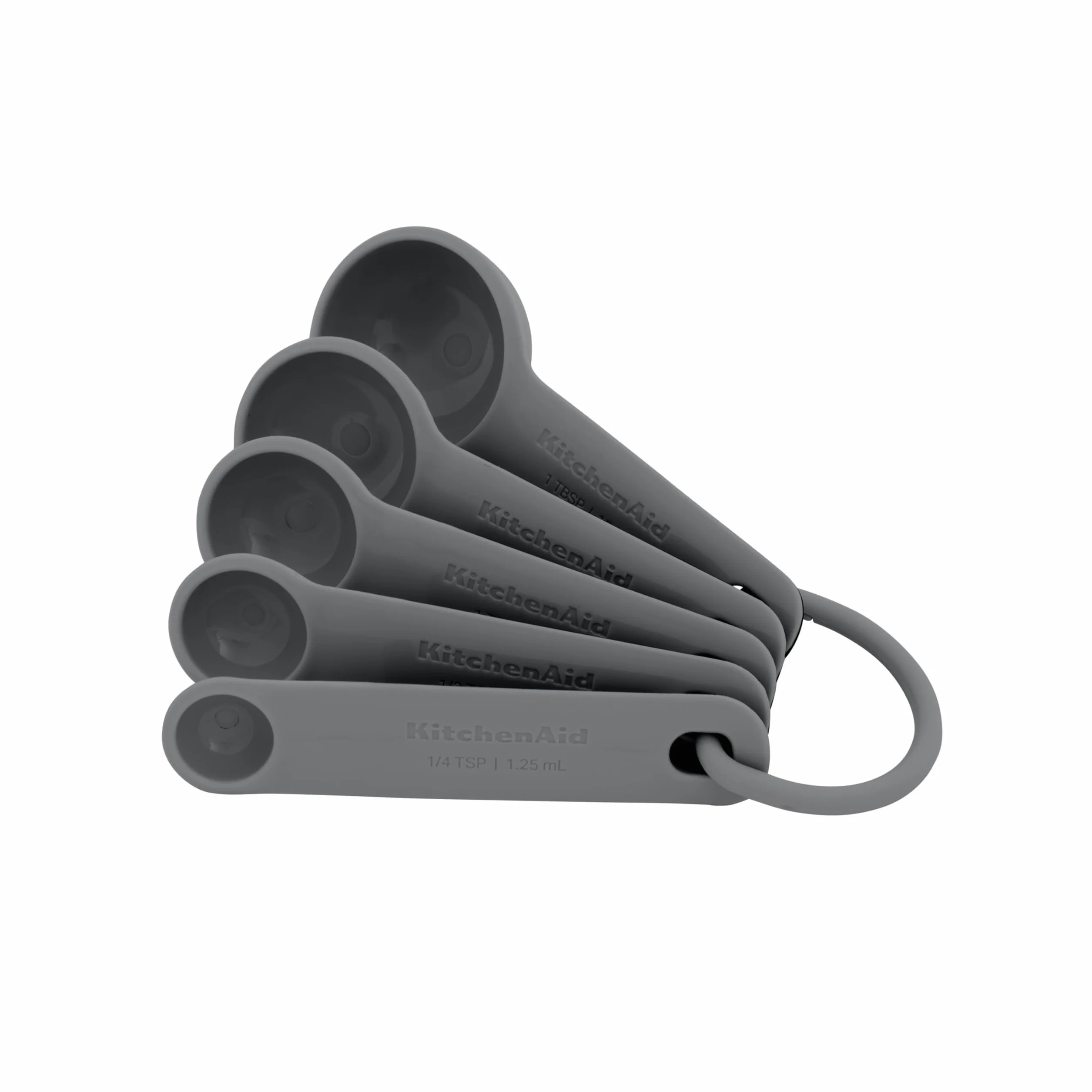 KitchenAid Zestaw 5 łyżek miarowych - Szary węgiel drzewny