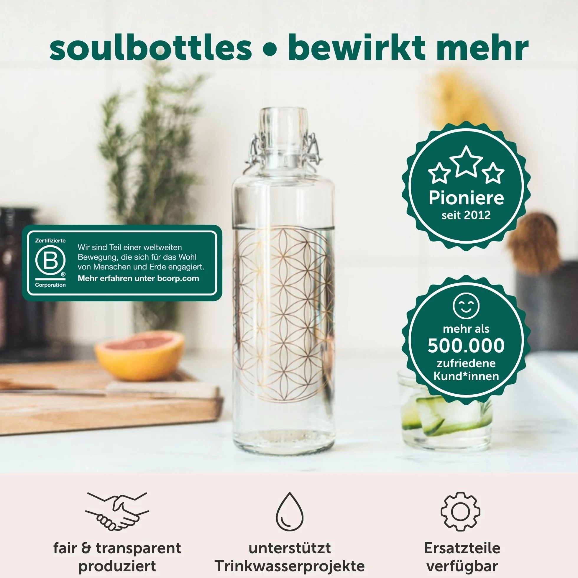 soulbottles Alpenblick wielokolorowy jeden rozmiar